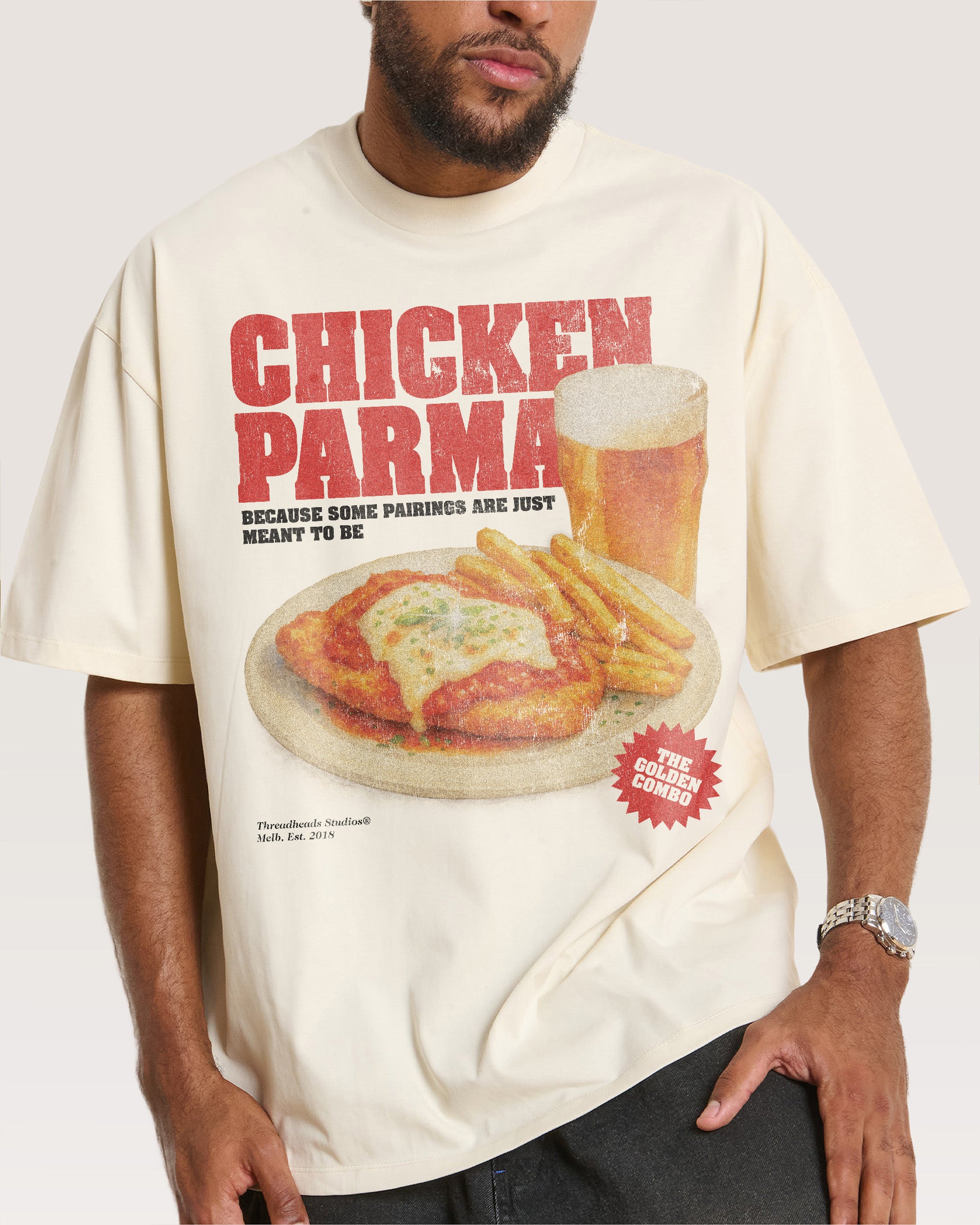 Parma & Pint Natural Oversized Tee