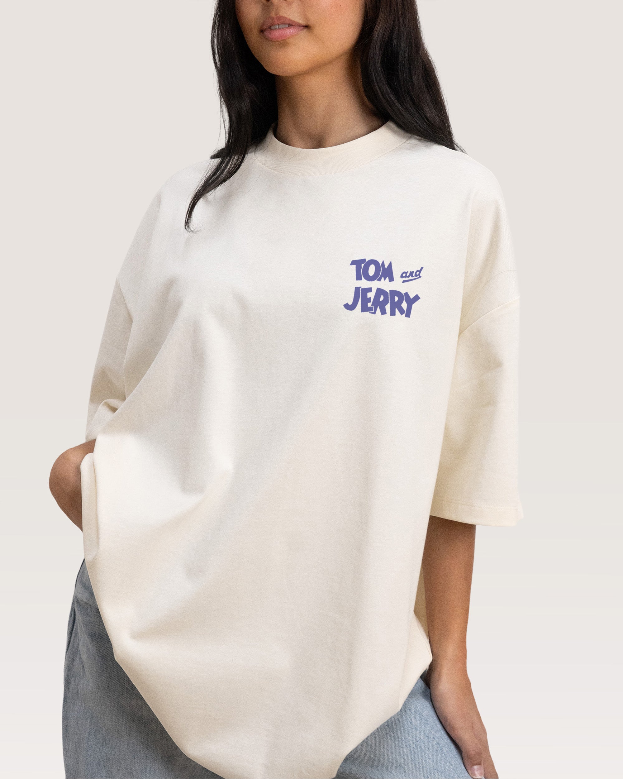 Troublesome Jerry Natural Oversized Tee