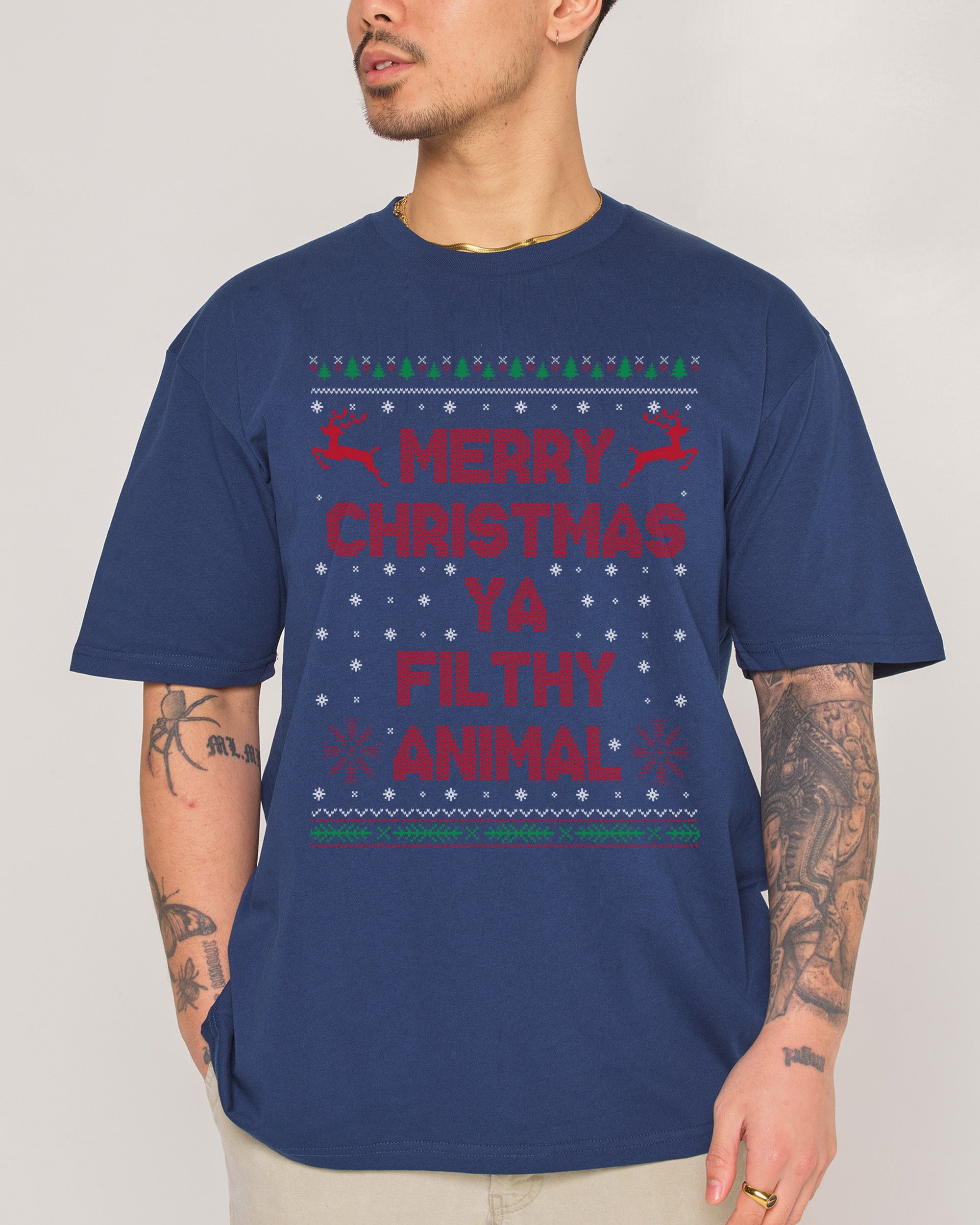 Merry Christmas Ya Filthy Animals T-Shirt