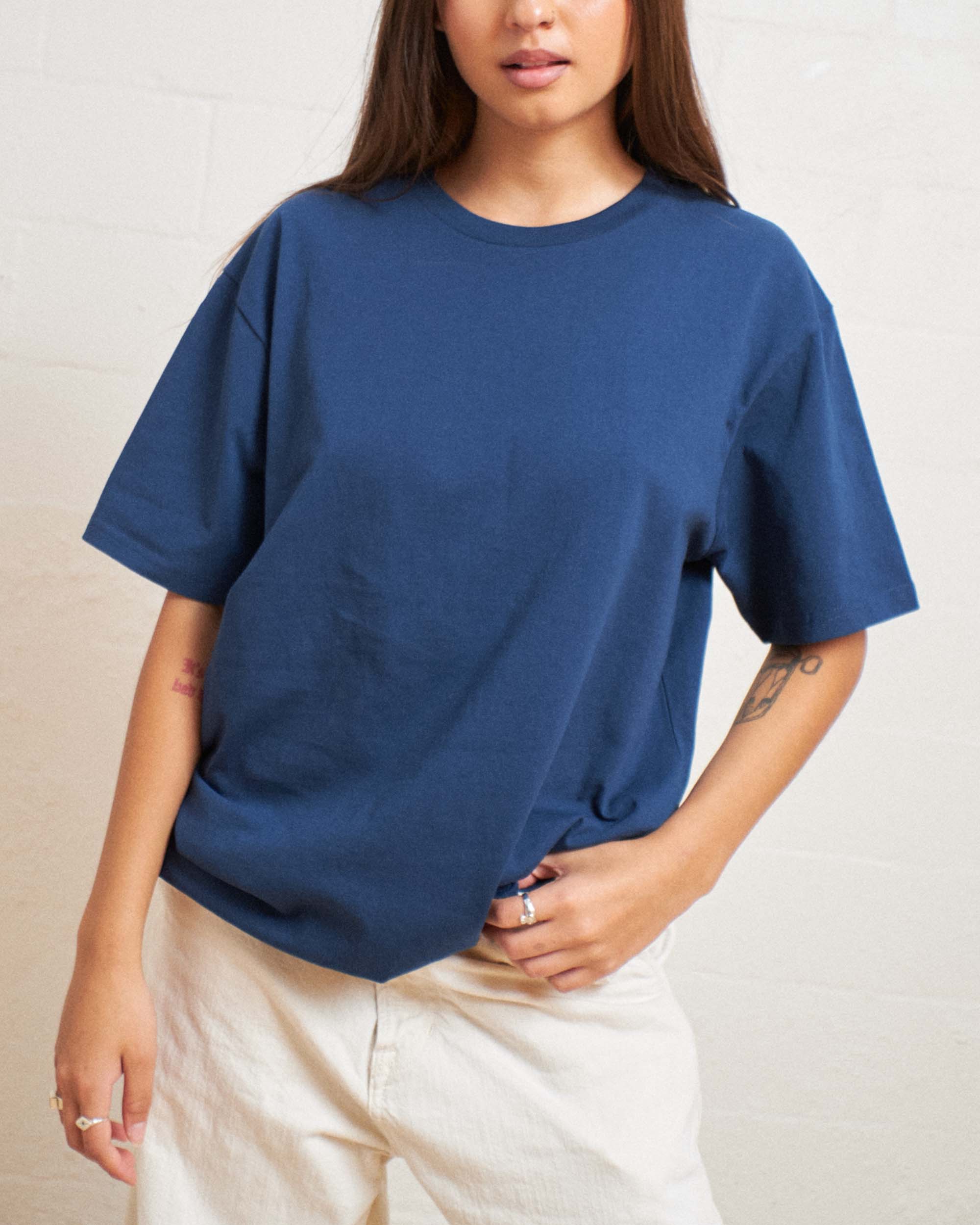Classic Tee 3-Pack: Brown, Pale Blue, Navy