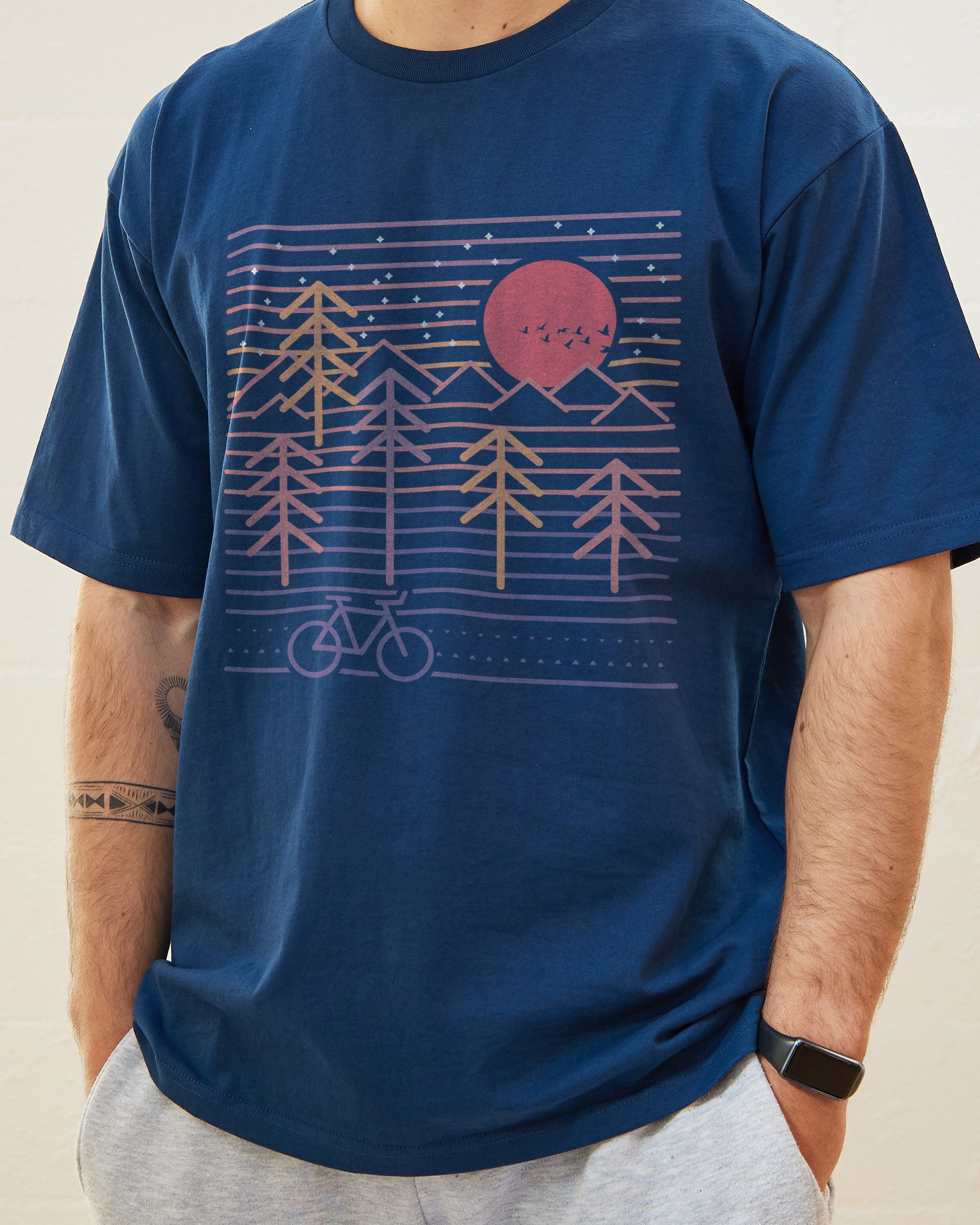 Bike Scene T-Shirt, image size:2000x2500
