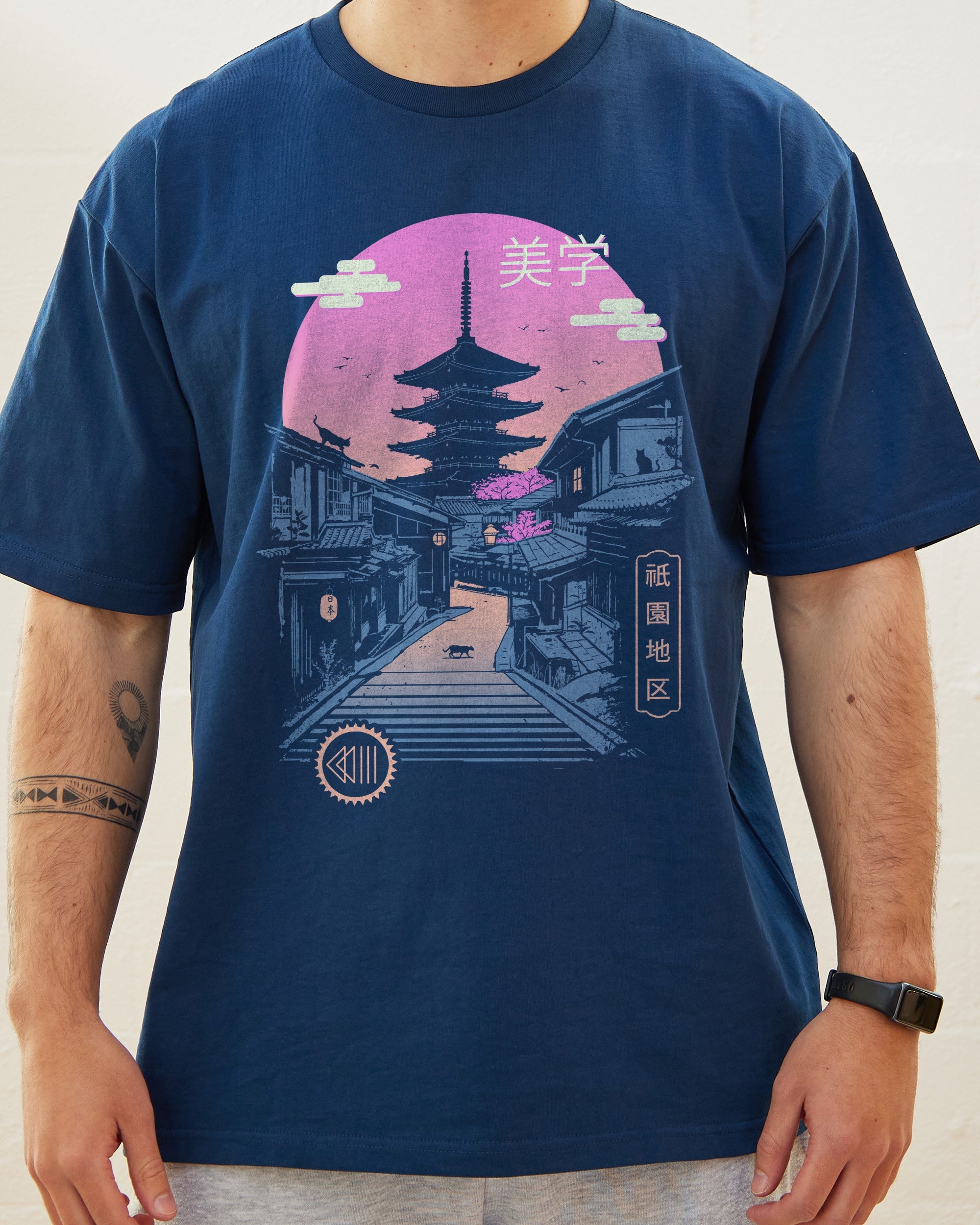 Pagoda Wave Aesthetics T-Shirt Australia Online