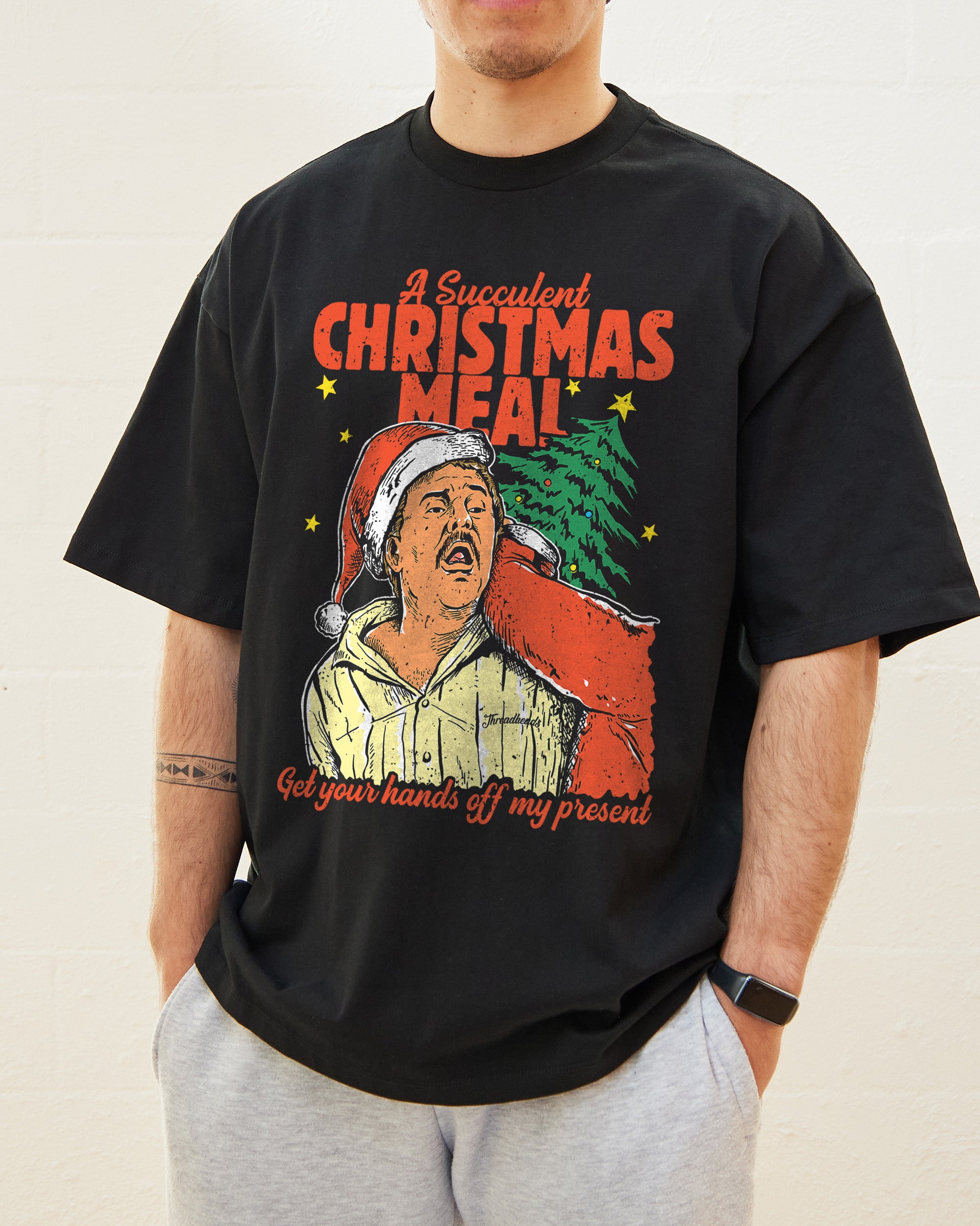 Succulent Christmas Meal Oversized Tee Australia Online