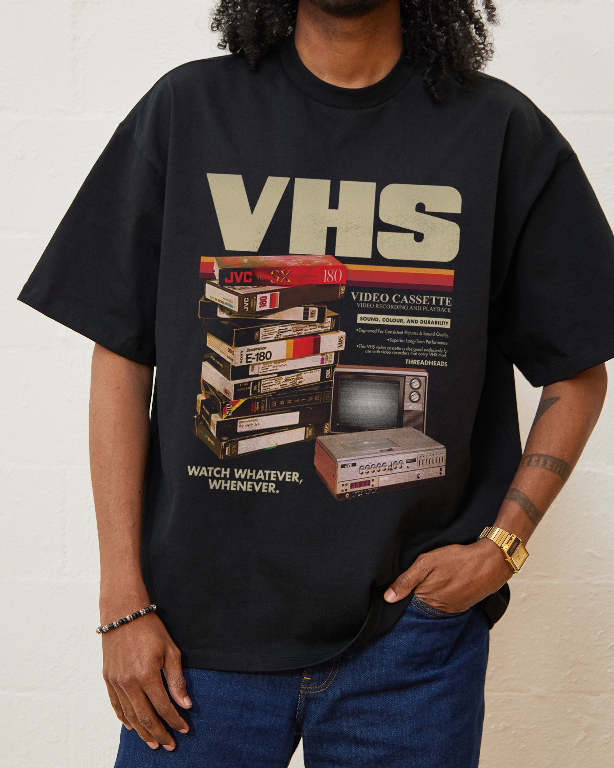 Vintage VHS Tapes Oversized Tee Australia Online