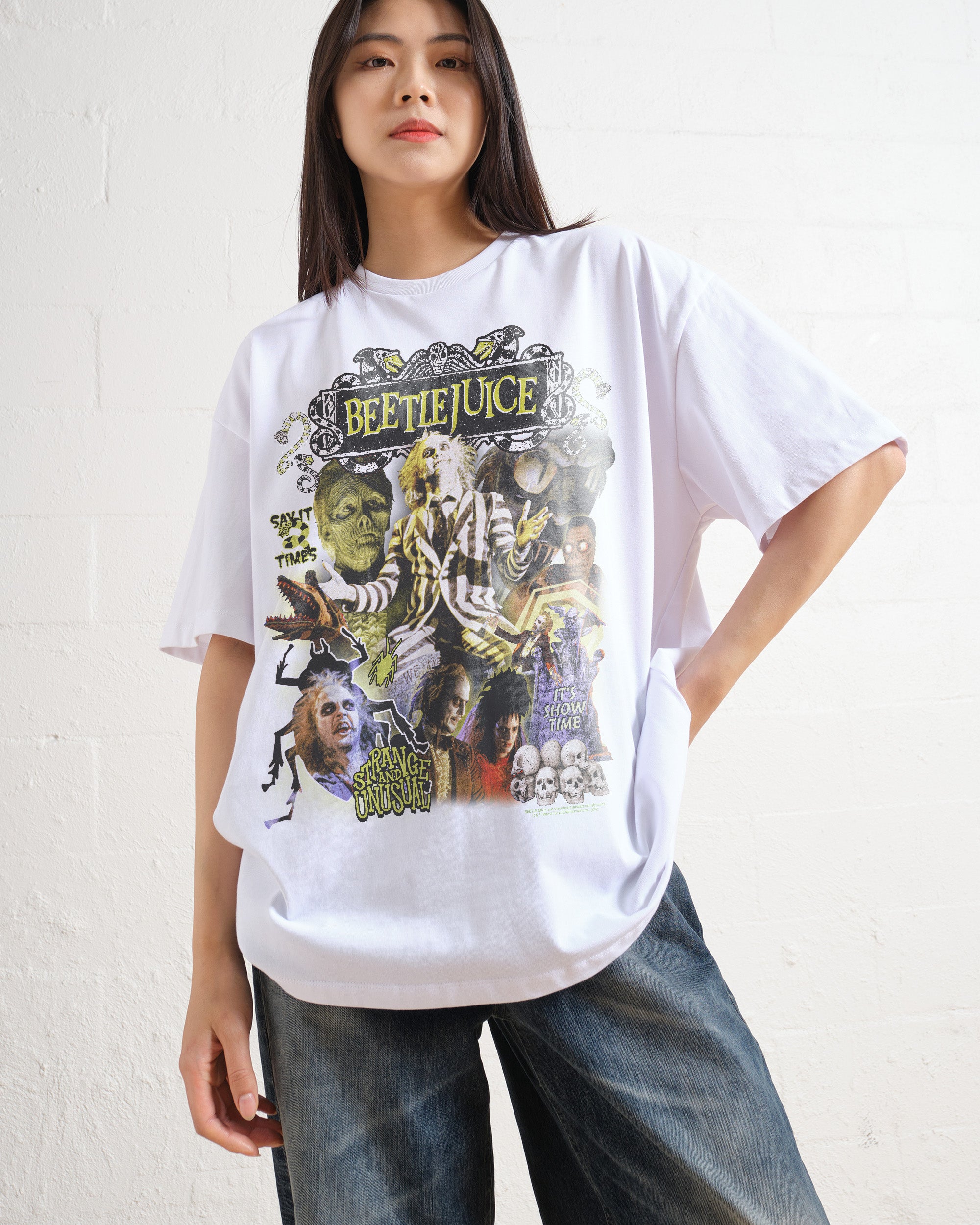Beetlejuice Vintage Oversized Tee Australia Online