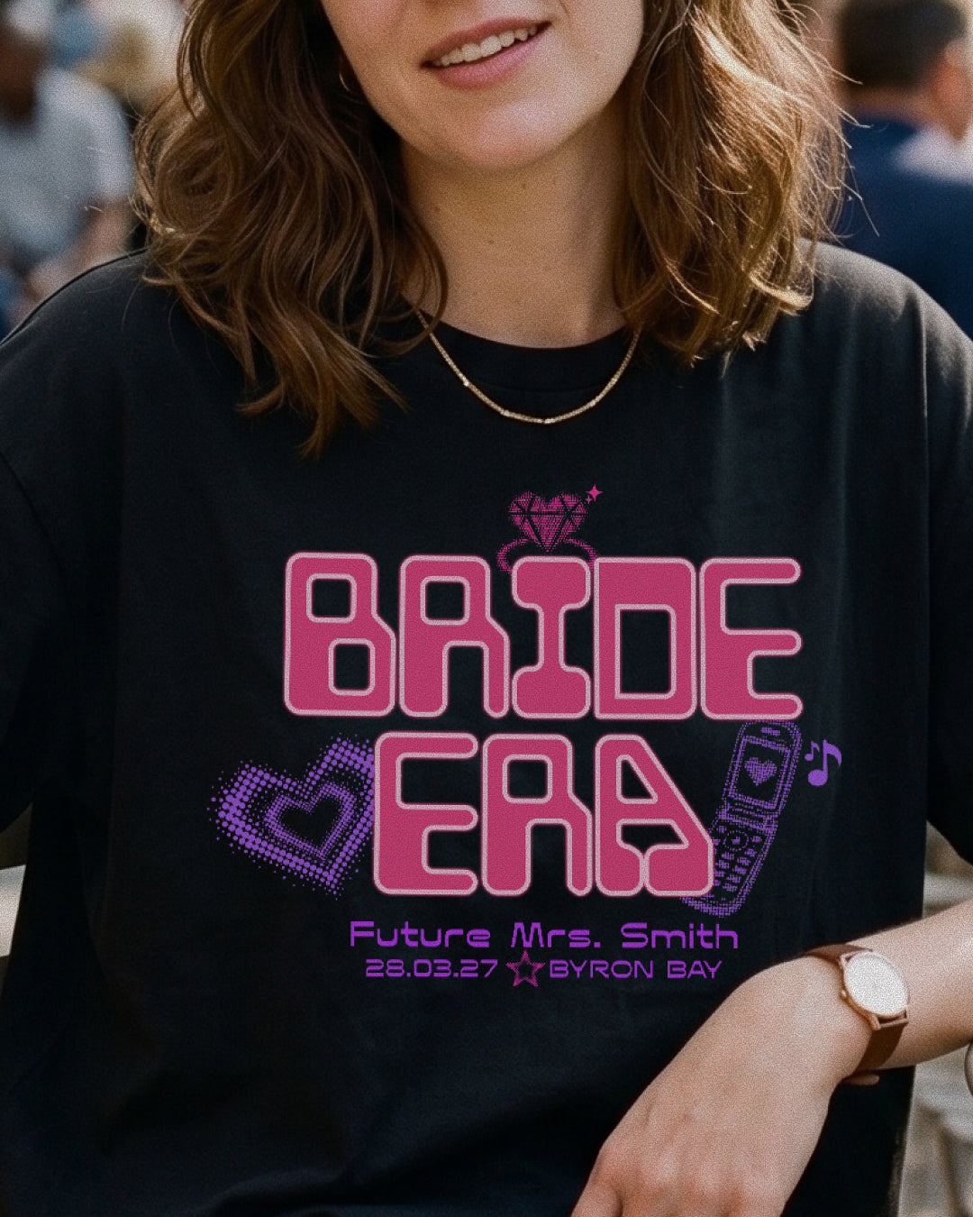 Bride Era Y2K Hens Custom Tee