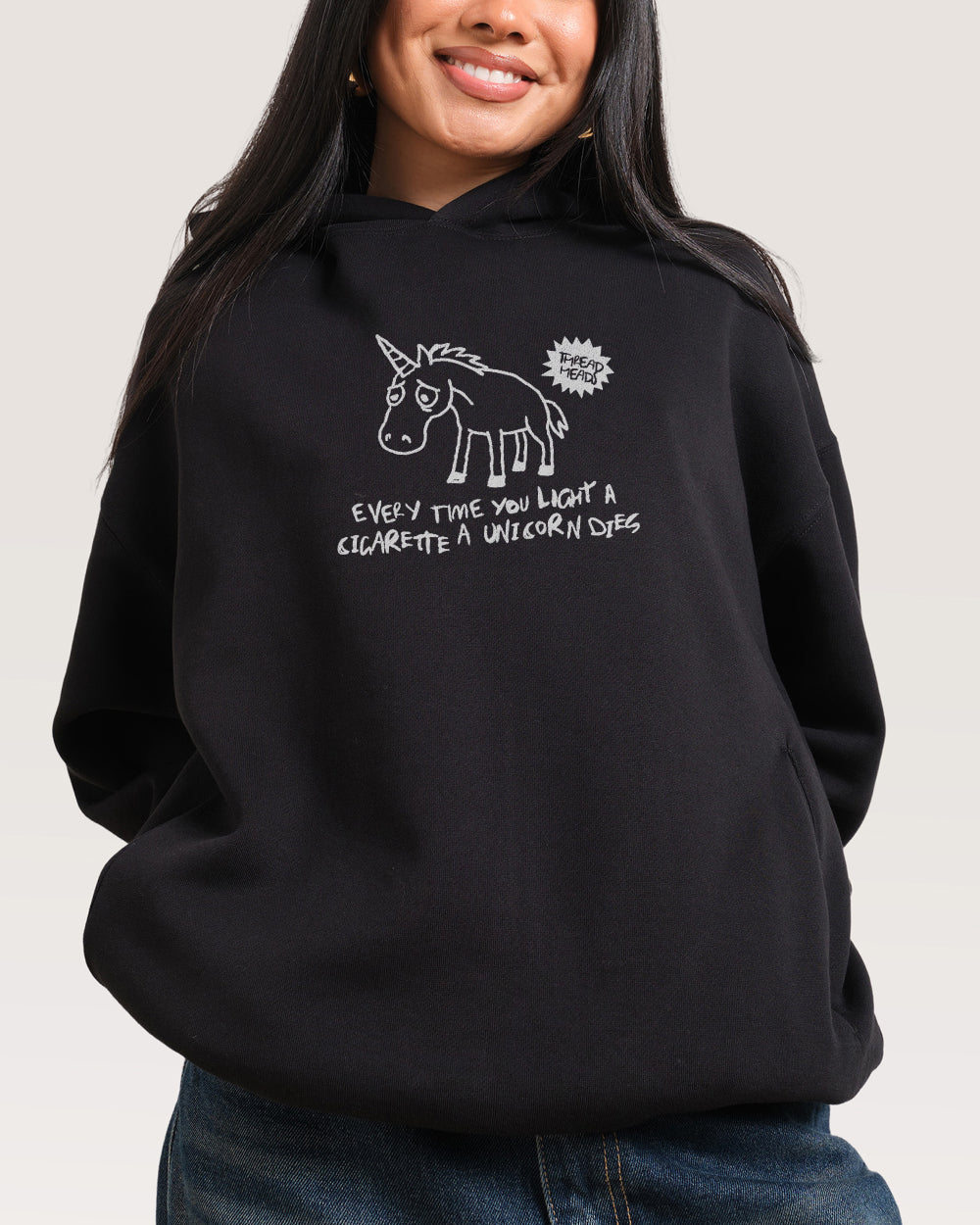 Sad Unicorn Hoodie Threadheads Australia Online