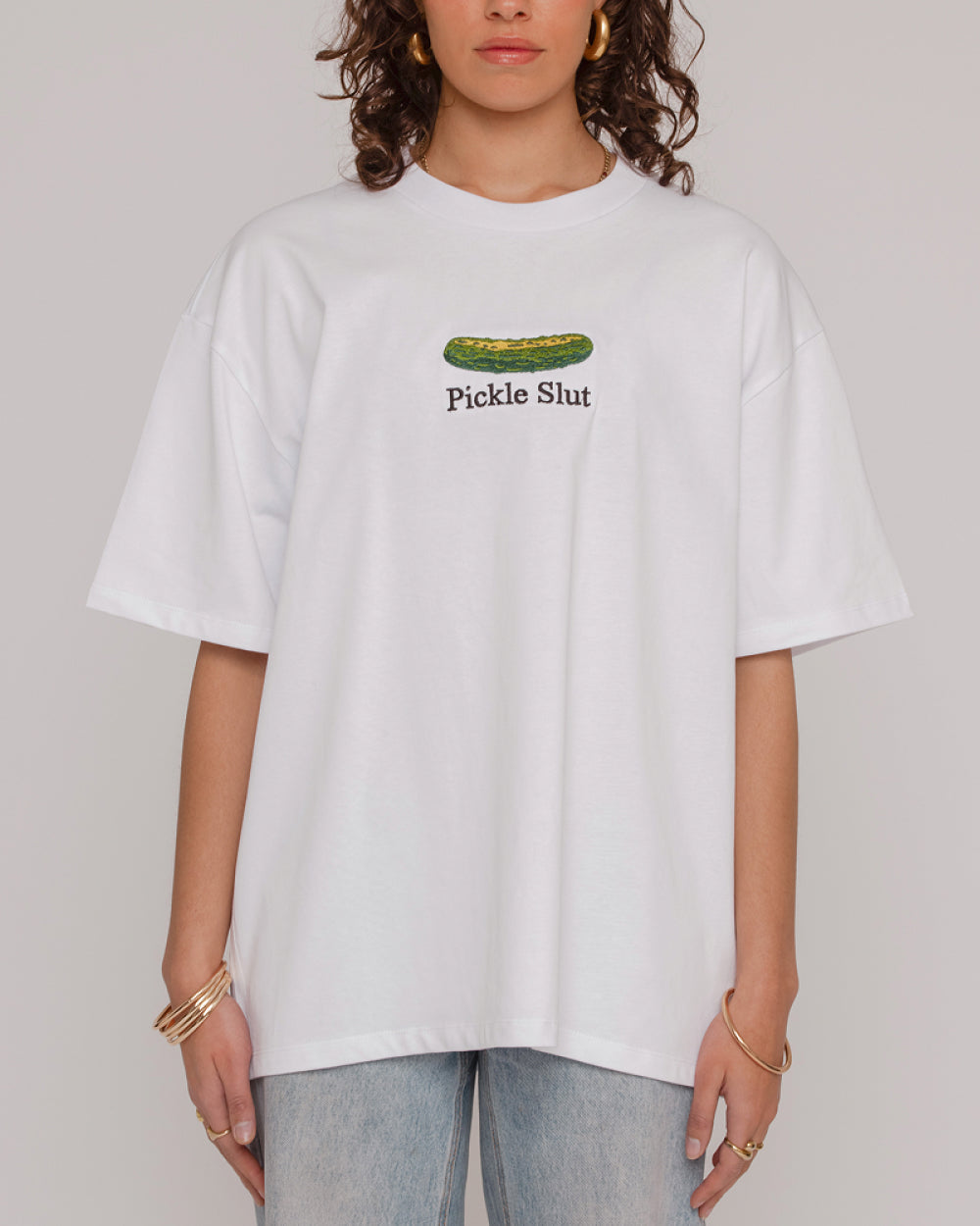 Pickle Slut Oversized Embroidered Tee Threadheads Australia Online