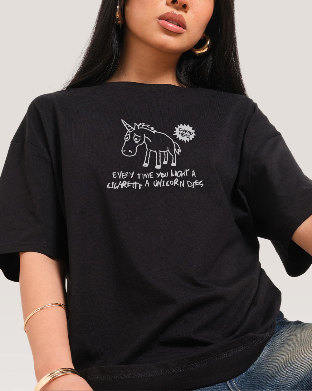 Sad Unicorn T-Shirt Threadheads Australia Online
