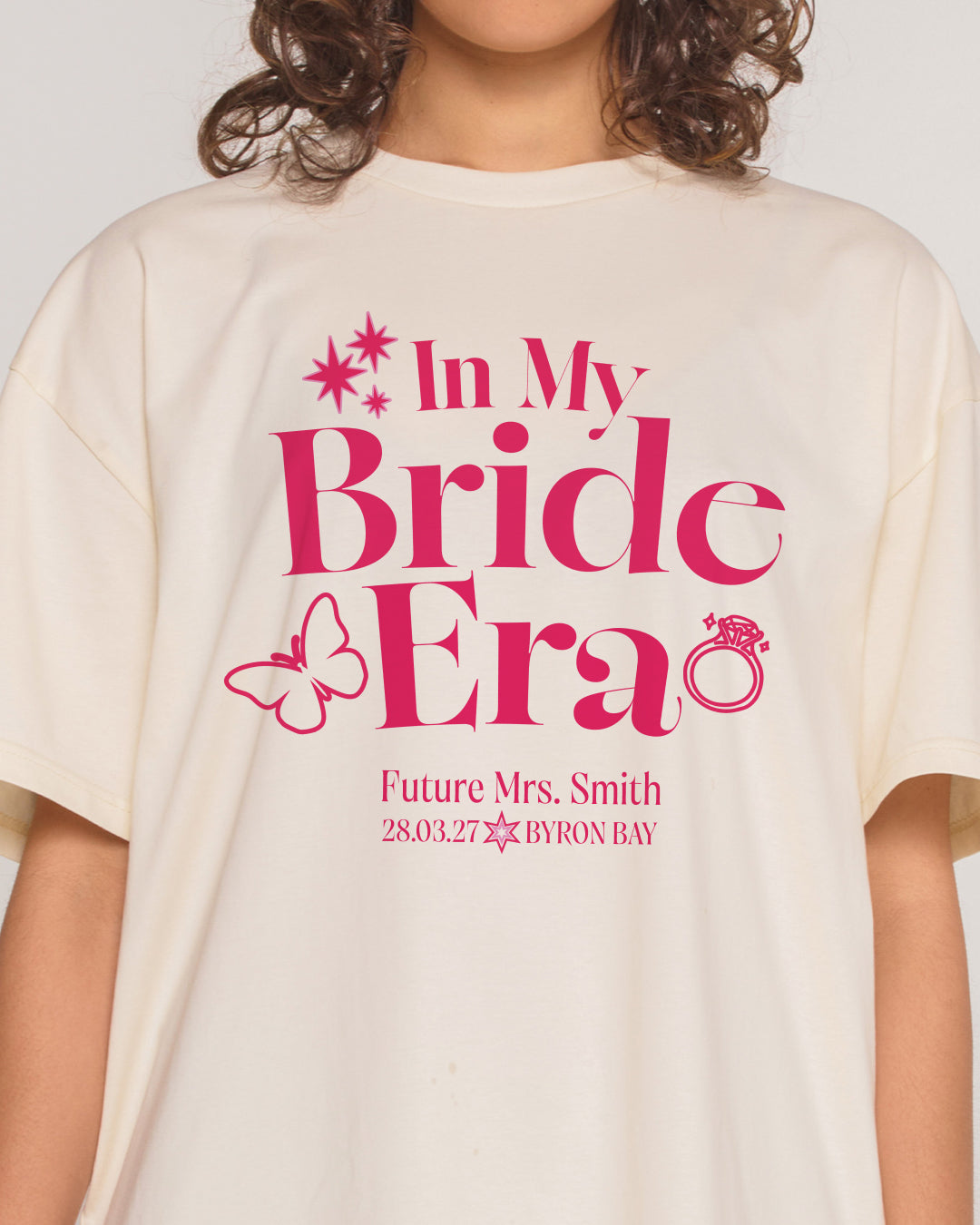 In My Bride Era Hens Custom Tee