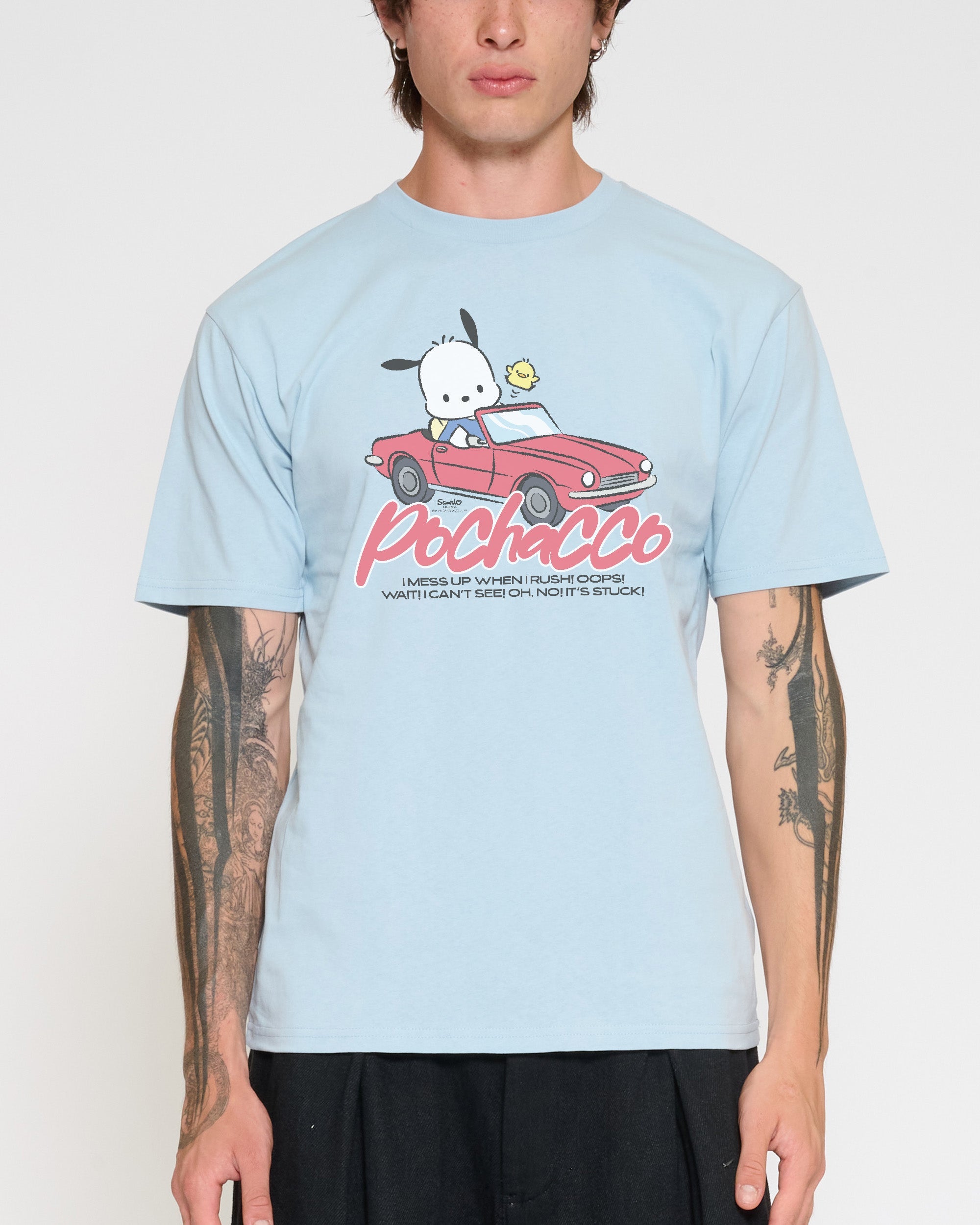 Pochacco Peak Hour T-Shirt Official Hello Kitty and Friends collab Threadheads