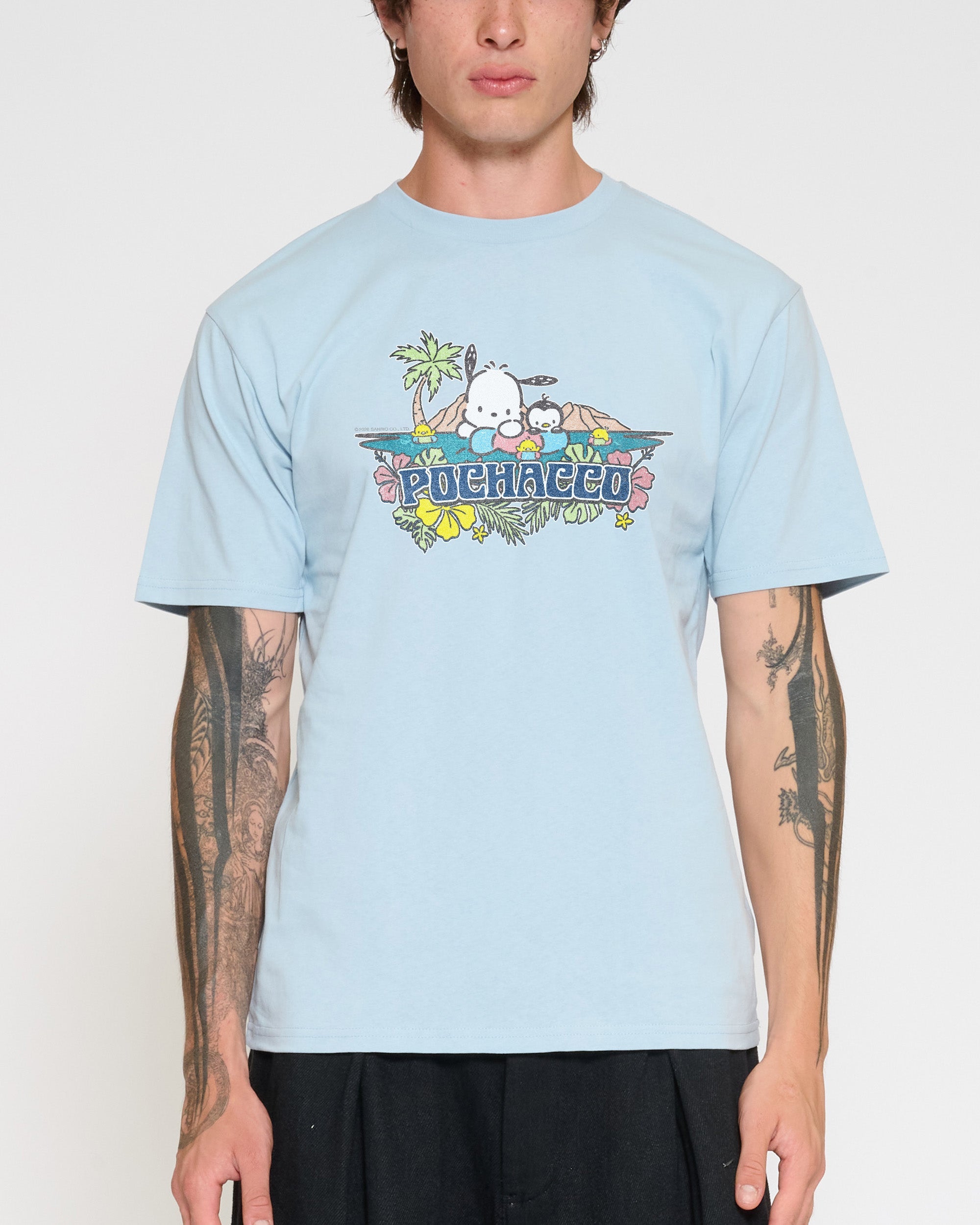 Pochacco Summer Friends T-Shirt Official Hello Kitty and Friends collab Threadheads