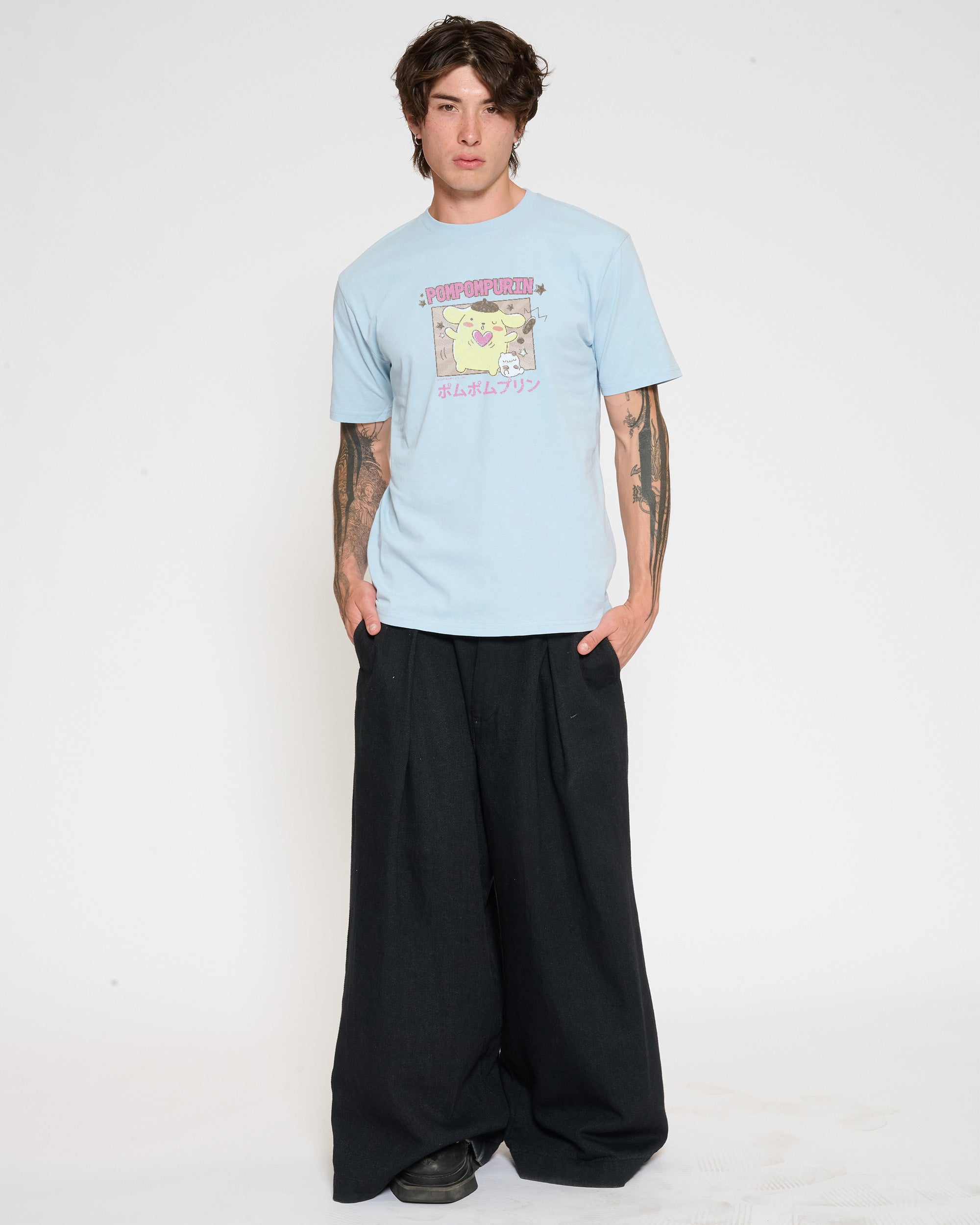 Pompompurin Kawaii T-Shirt Official Hello Kitty and Friends collab Threadheads