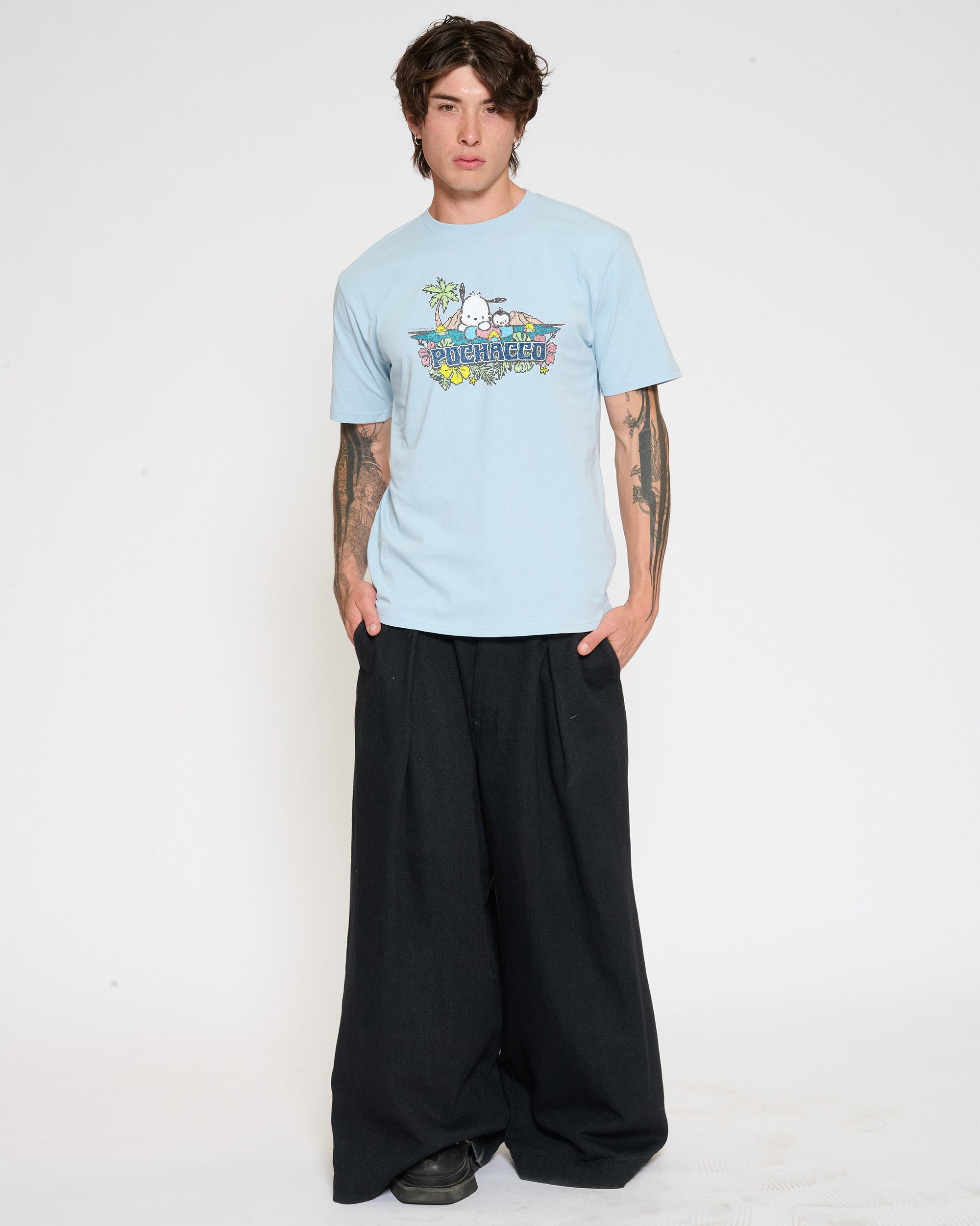 Pochacco Summer Friends T-Shirt Official Hello Kitty and Friends collab Threadheads
