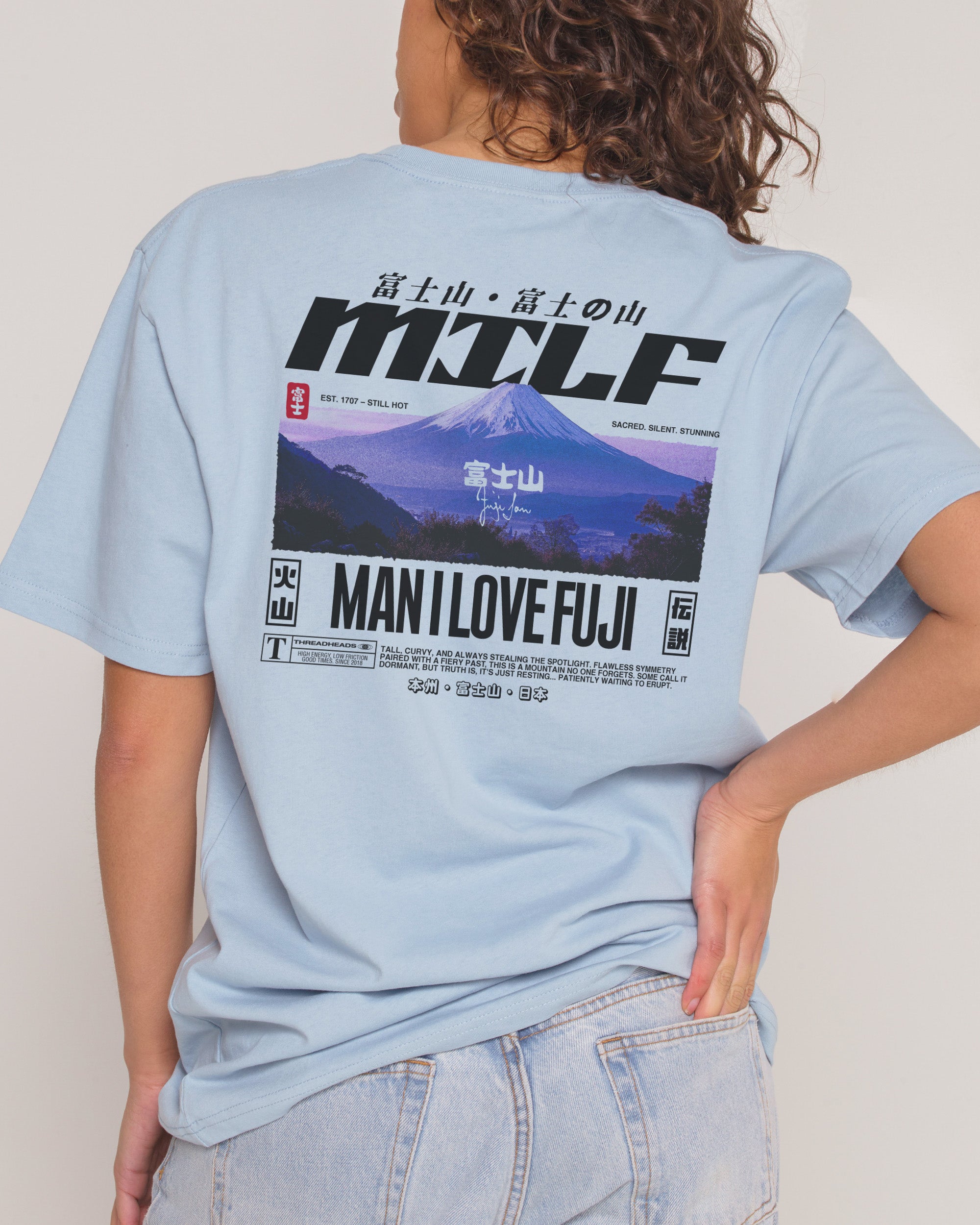 MILF Fuji Pale Blue T-Shirt