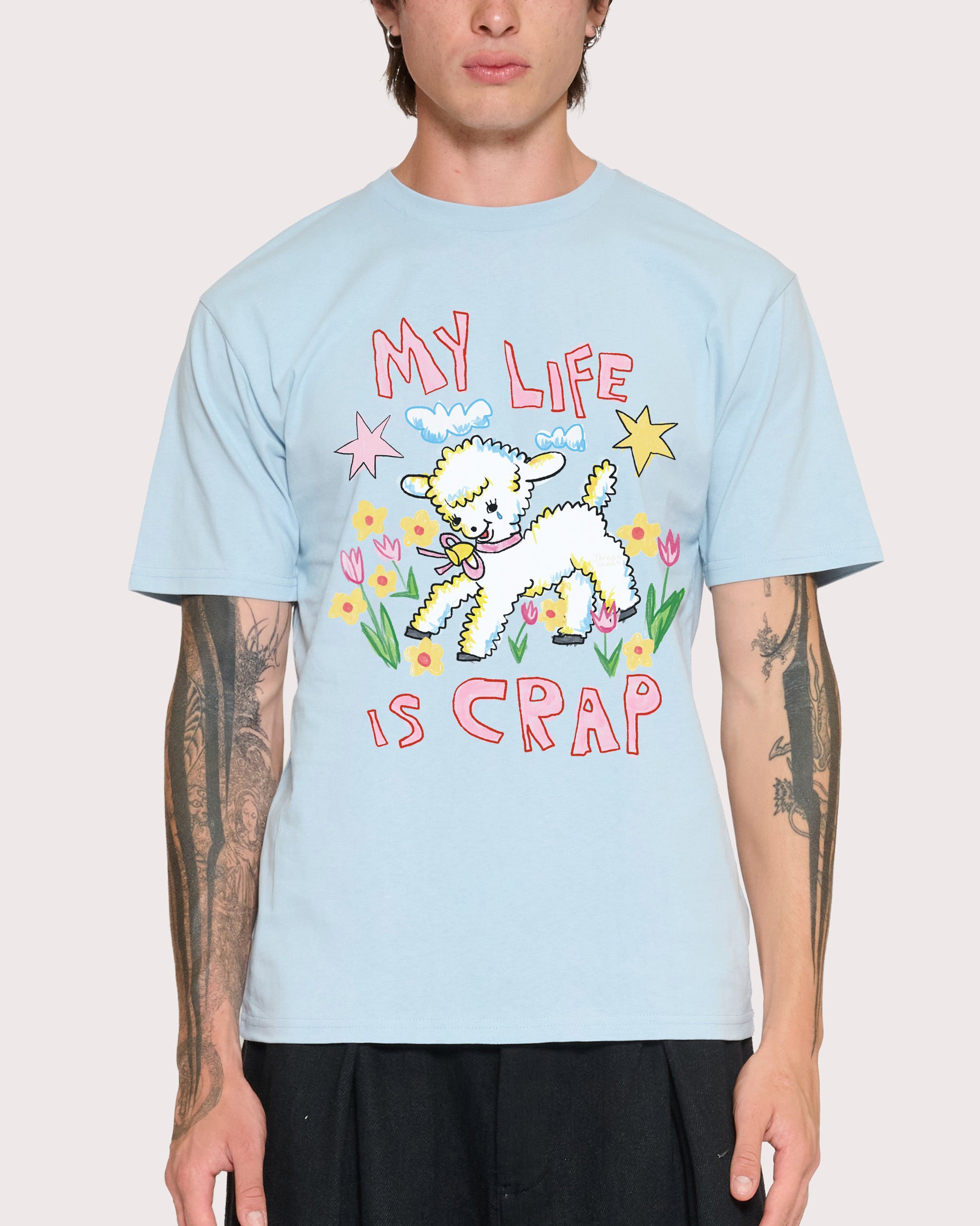 My Life is Crap Pale Blue T-Shirt