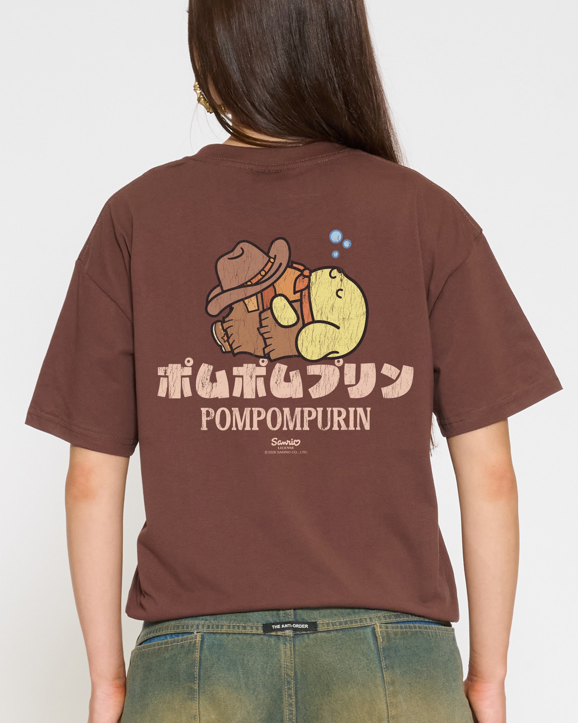 Pompompurin Yeehaw T-Shirt Official Hello Kitty and Friends collab Threadheads
