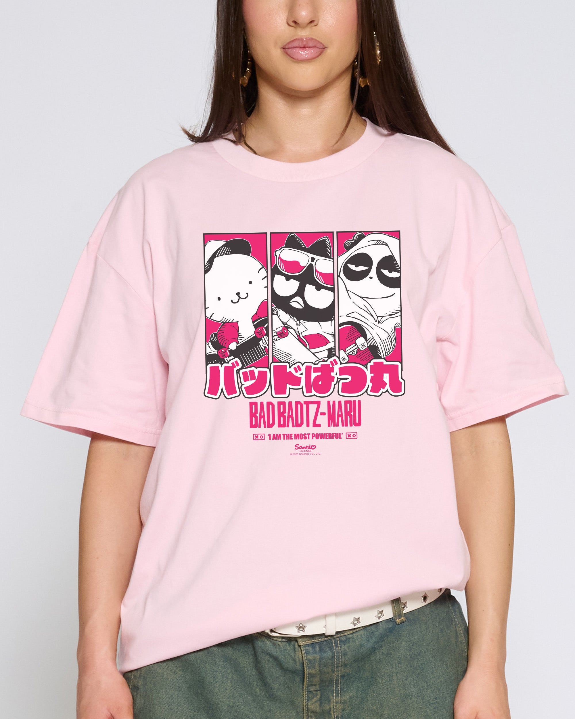Bad Badtz-Maru Skate T-Shirt Official Hello Kitty and Friends collab Threadheads