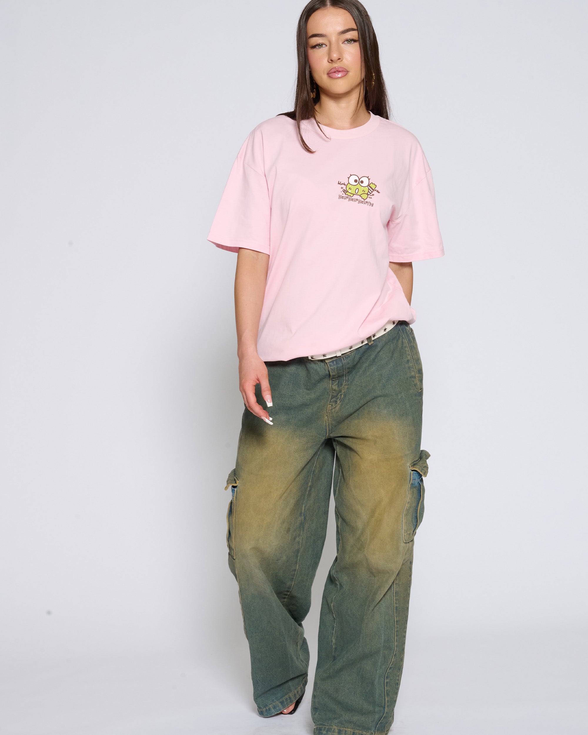 Keroppi Scribble T-Shirt Official Hello Kitty and Friends collab Threadheads