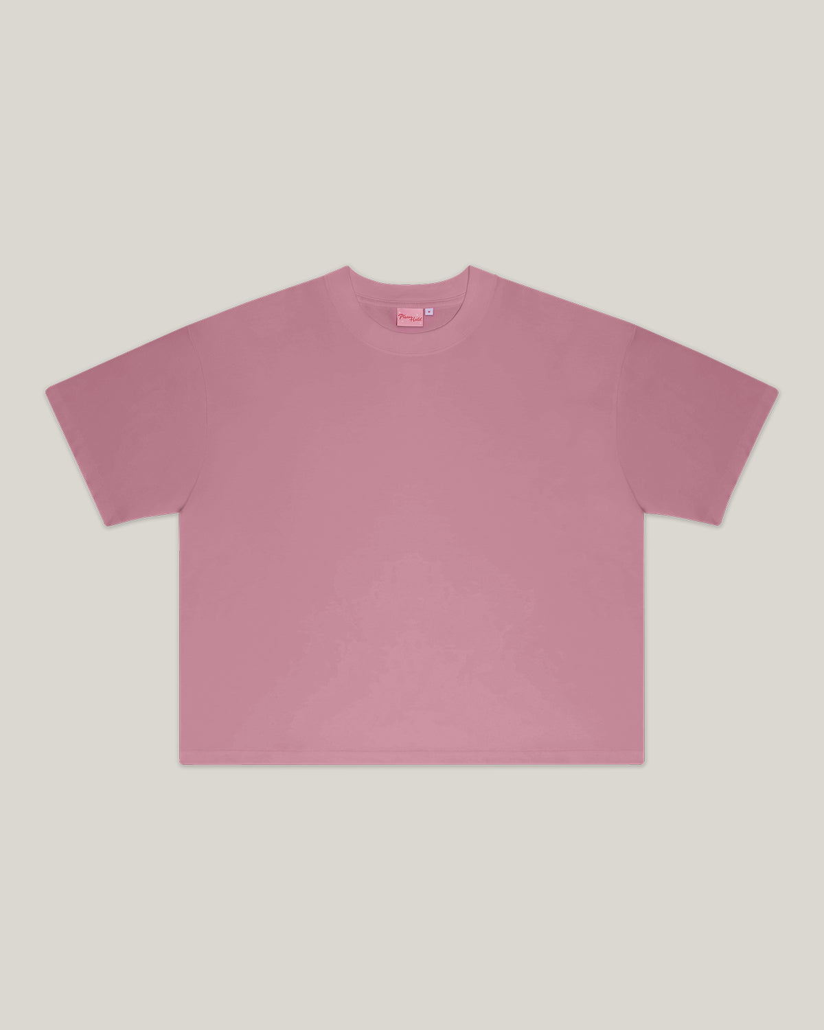 Custom Boxy Crop Tee #colour_pink