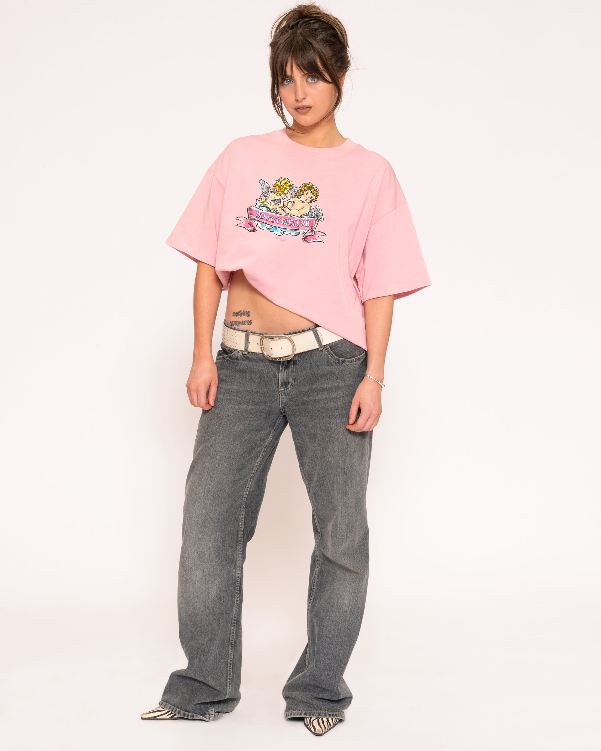 Do Not Disturb Boxy Crop Tee