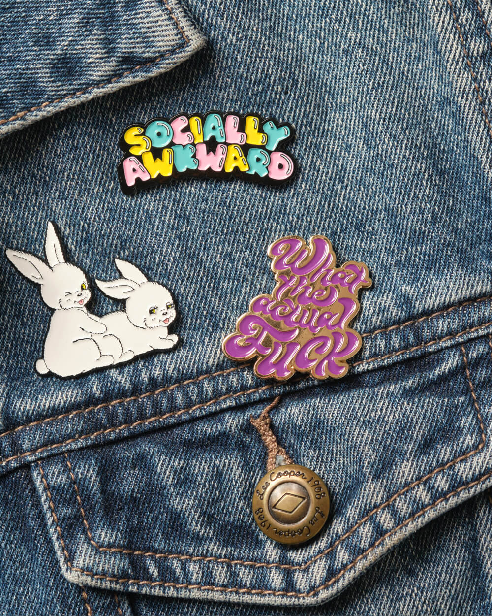 Socially Awkward Enamel Pin | Threadheads Exclusive