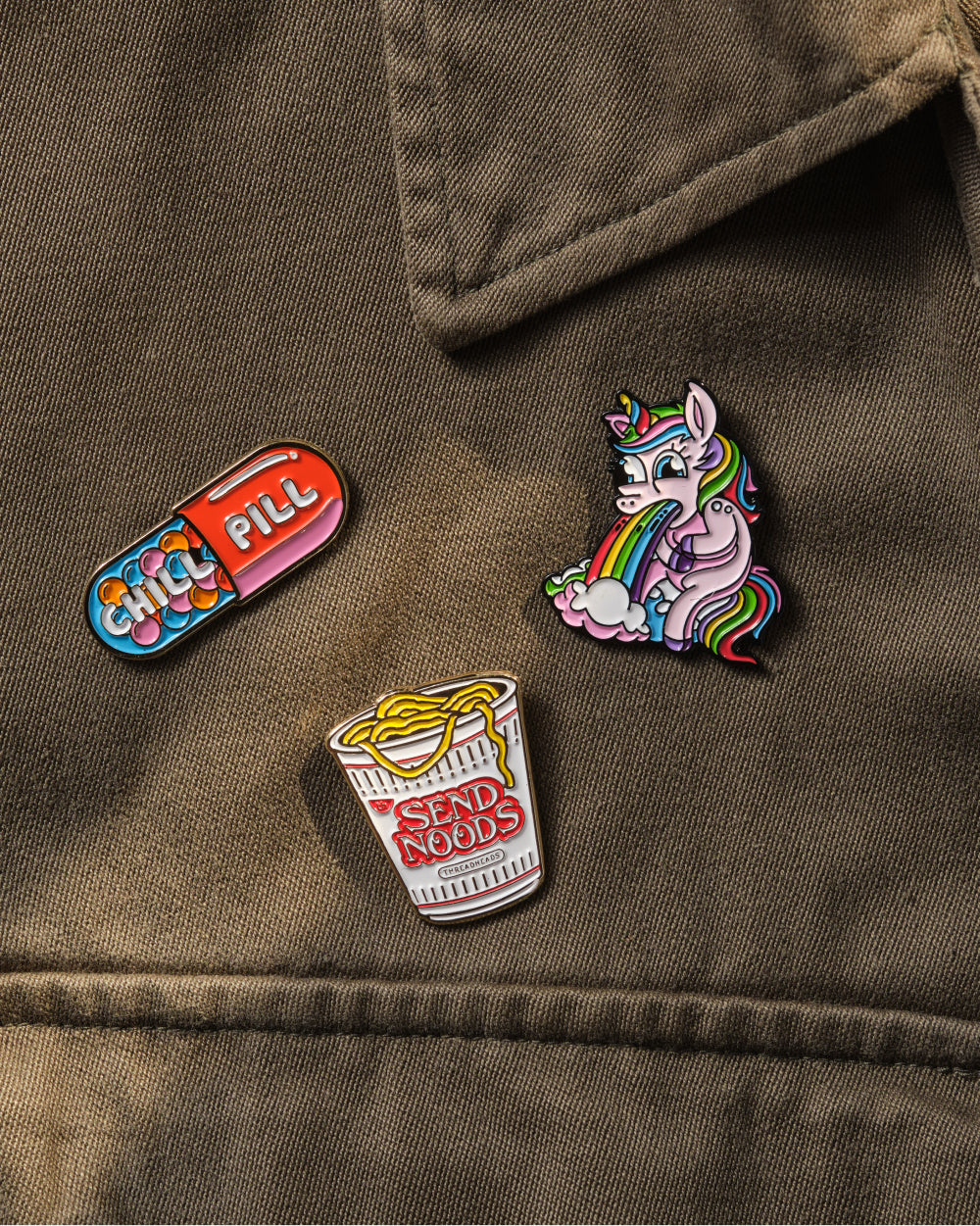 Send Noods Enamel Pin | Threadheads Exclusive