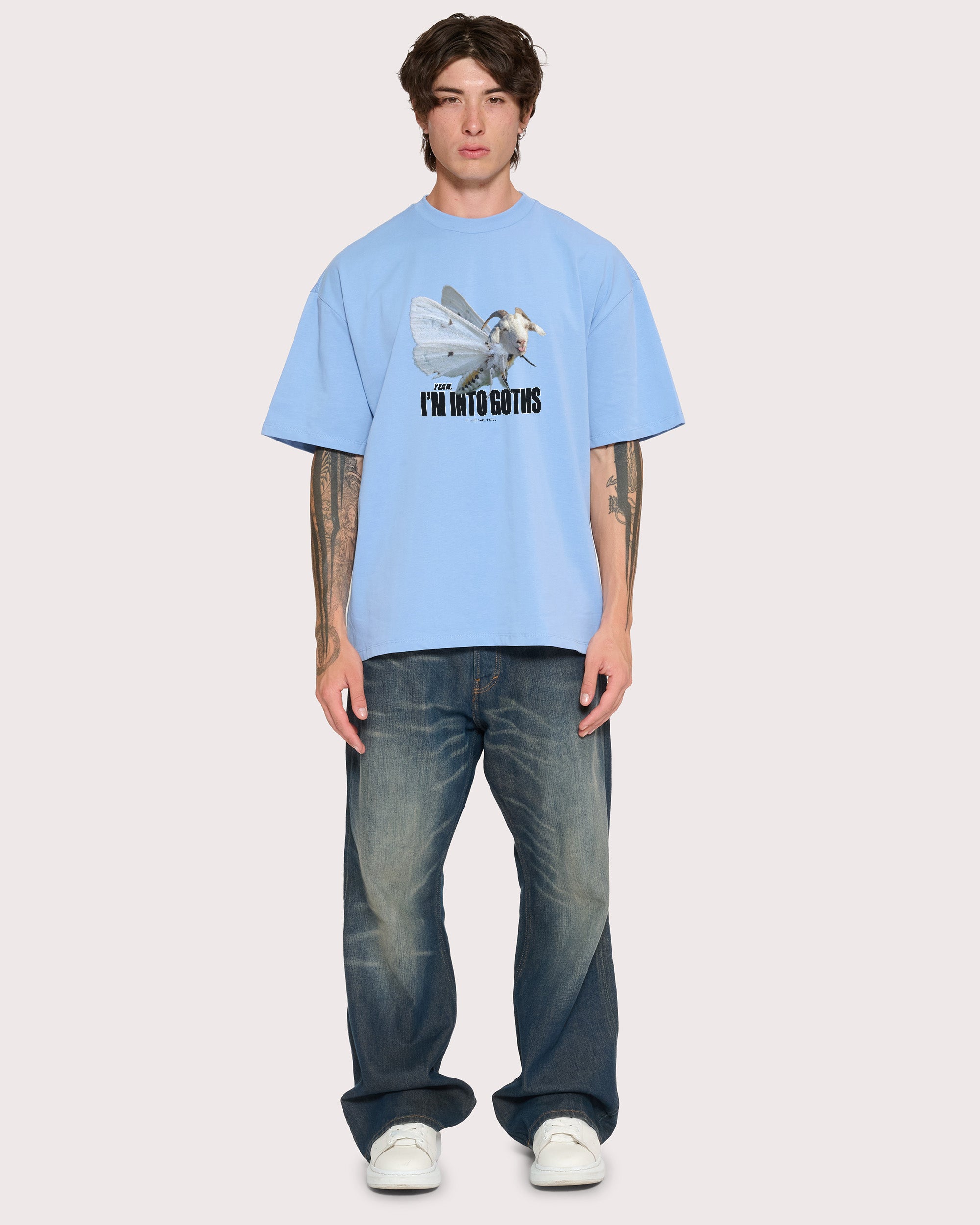 I’m Into Goths Powder Blue Oversized Tee