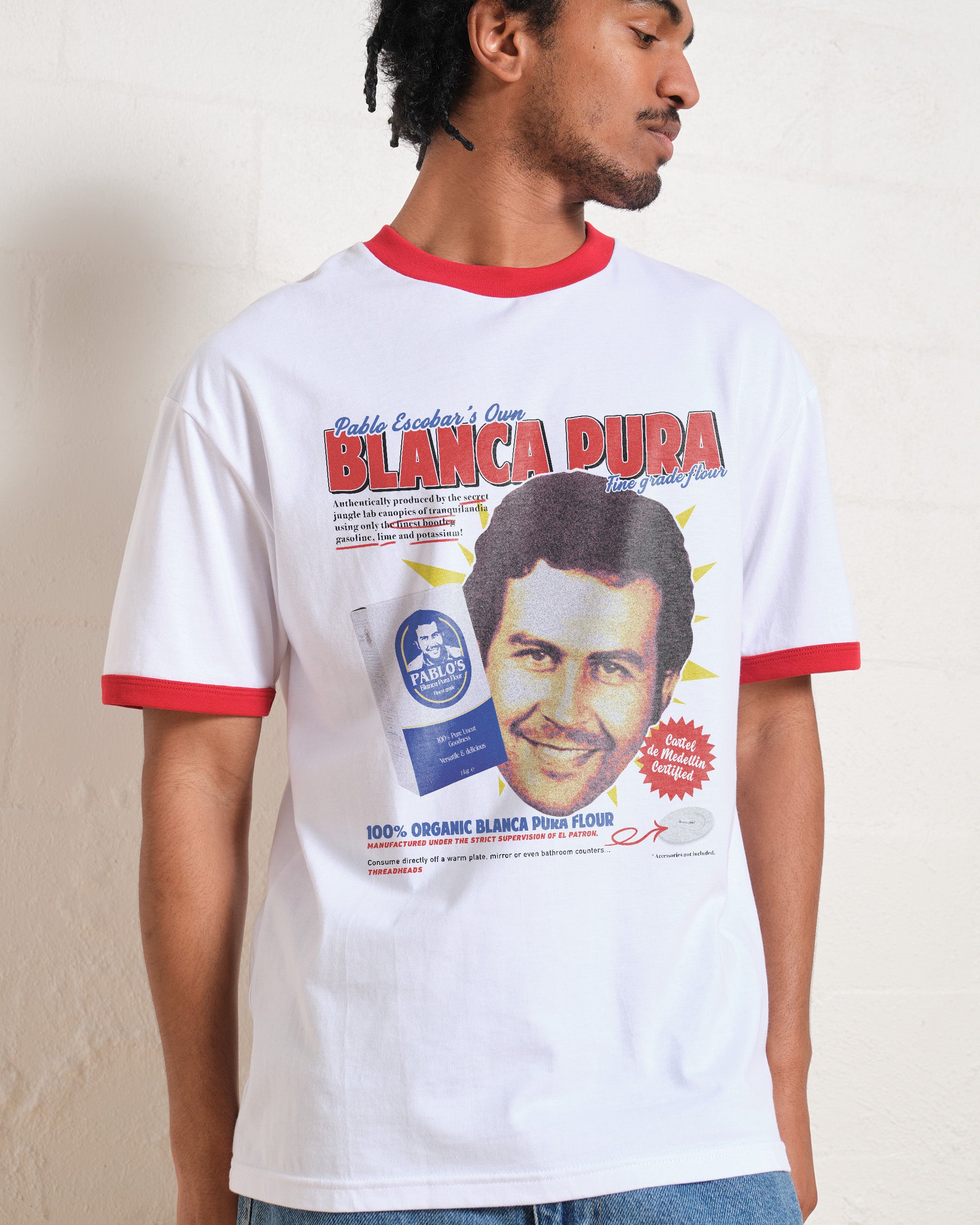 Pablo Escobar's Blanca Flour T-Shirt Australia Online