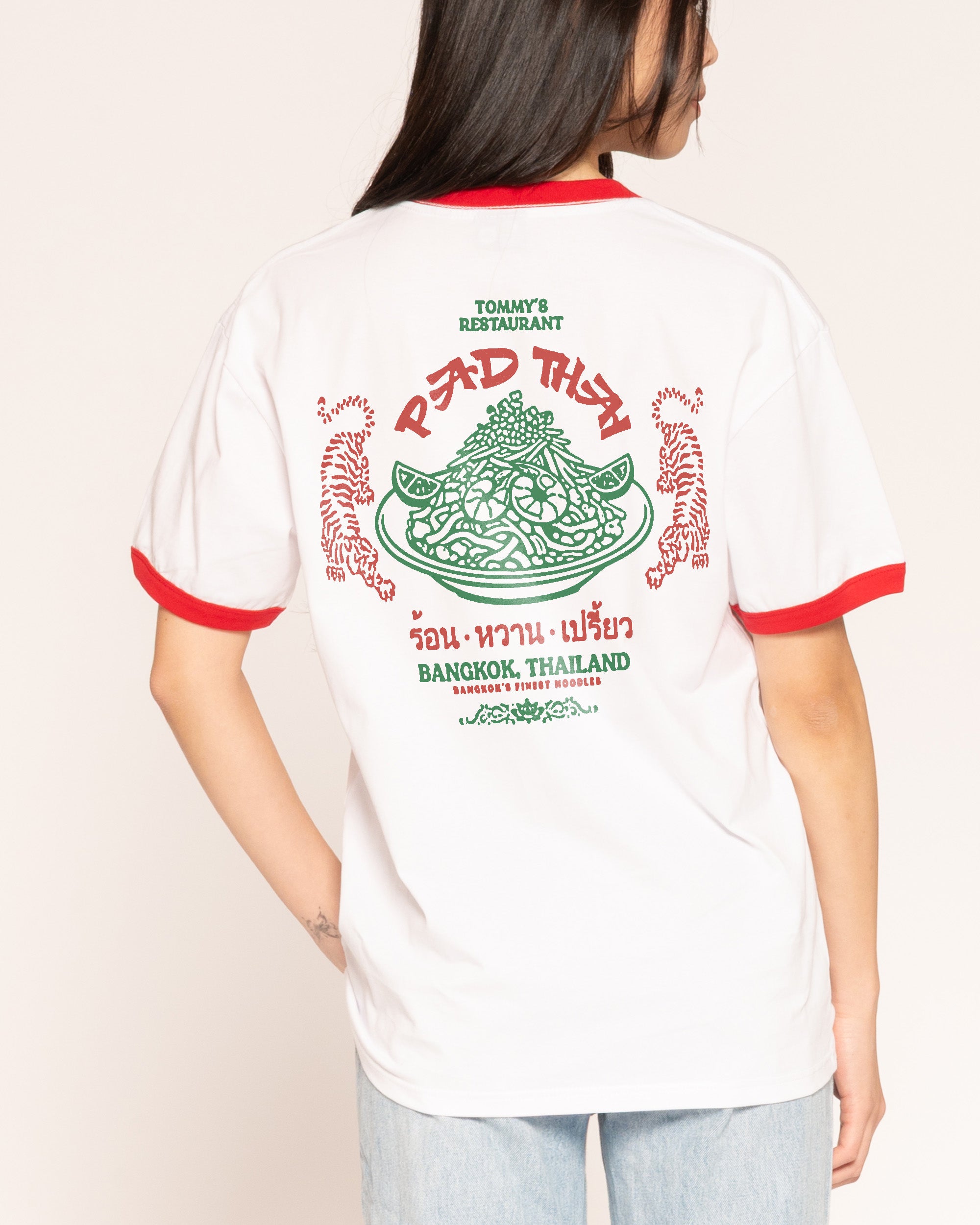 Pad Thai Dynasty Red Ringer T-Shirt