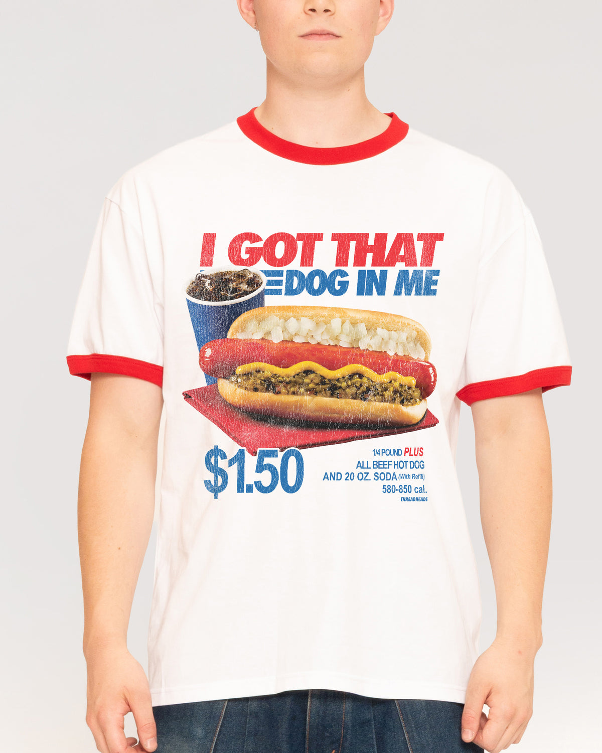 I Got That Dog In Me Red Ringer T-Shirt