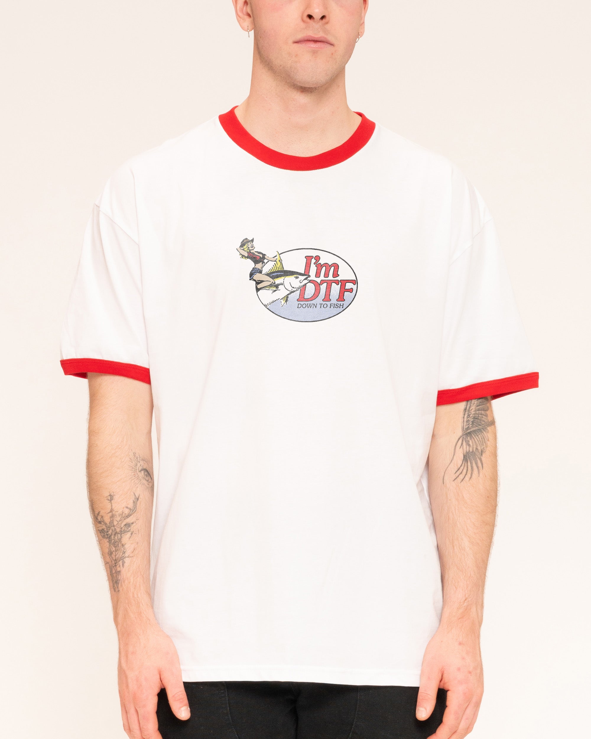 I'm DTF! Red Ringer T-Shirt