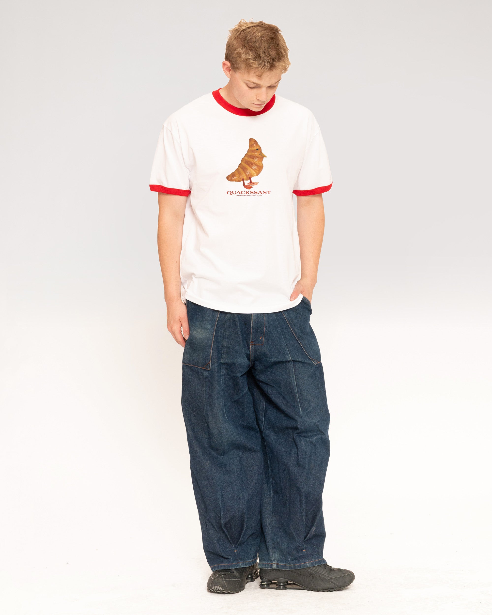 Quackssant Red Ringer T-Shirt