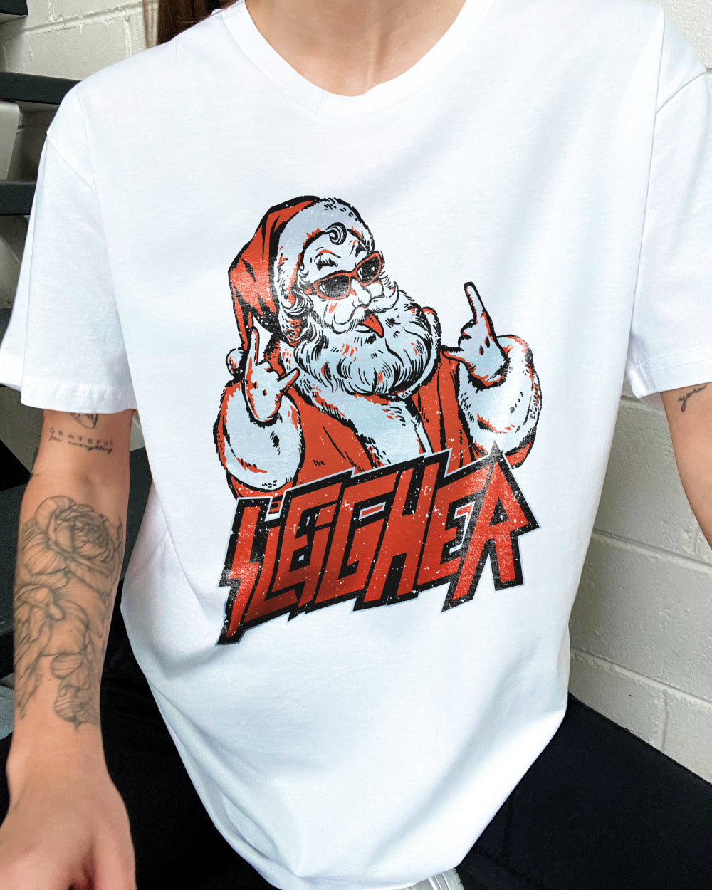 Santa Sleigher T Shirt Funny Christmas T Shirt NZ