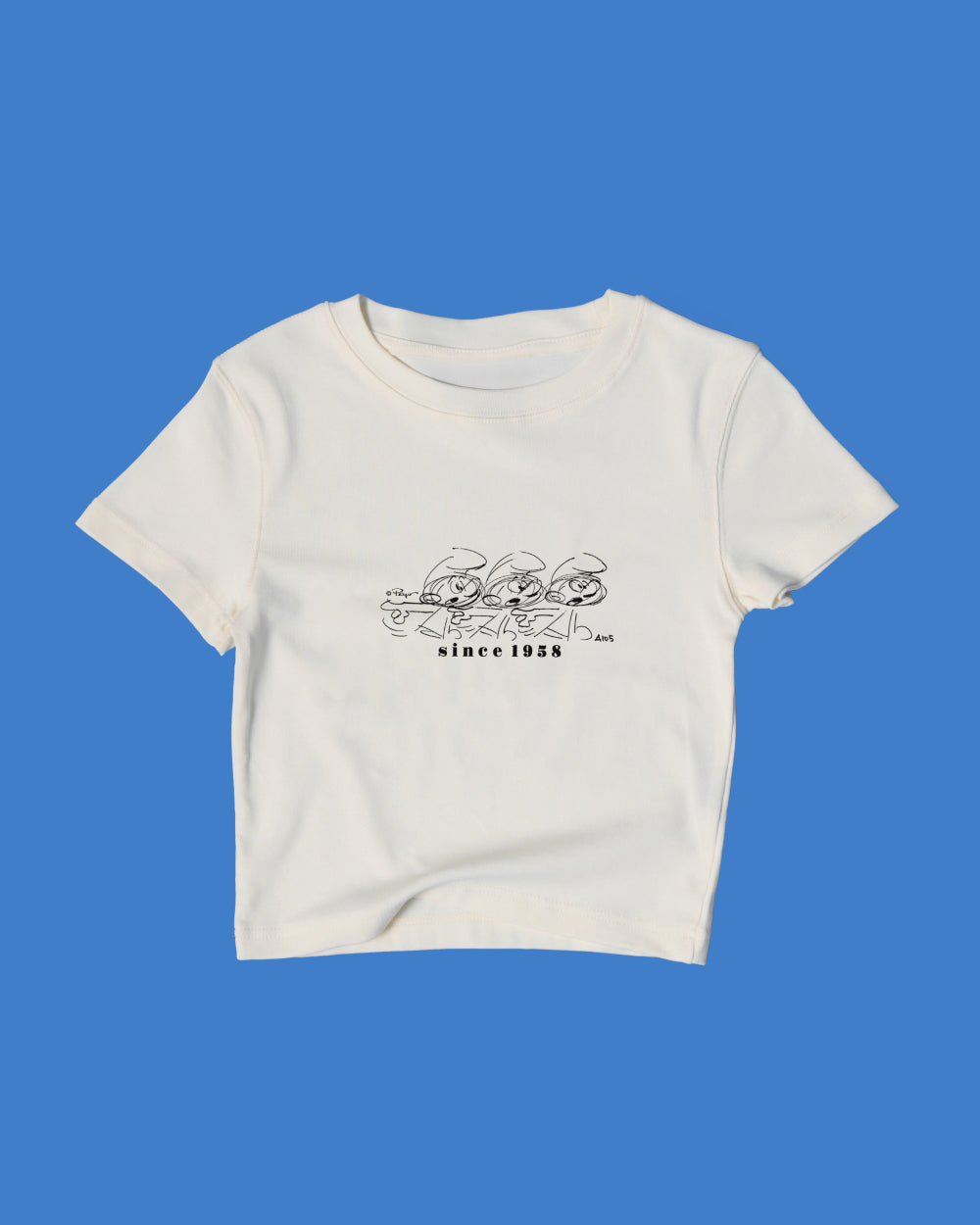 Should of Asked for a Smurf Baby Tee Offical Smurfs x Threadheads Online