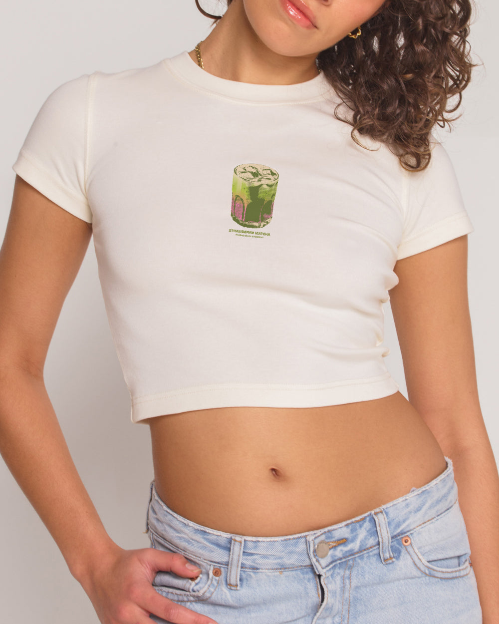 Strawberry Matcha Baby Tee Threadheads Australia Online