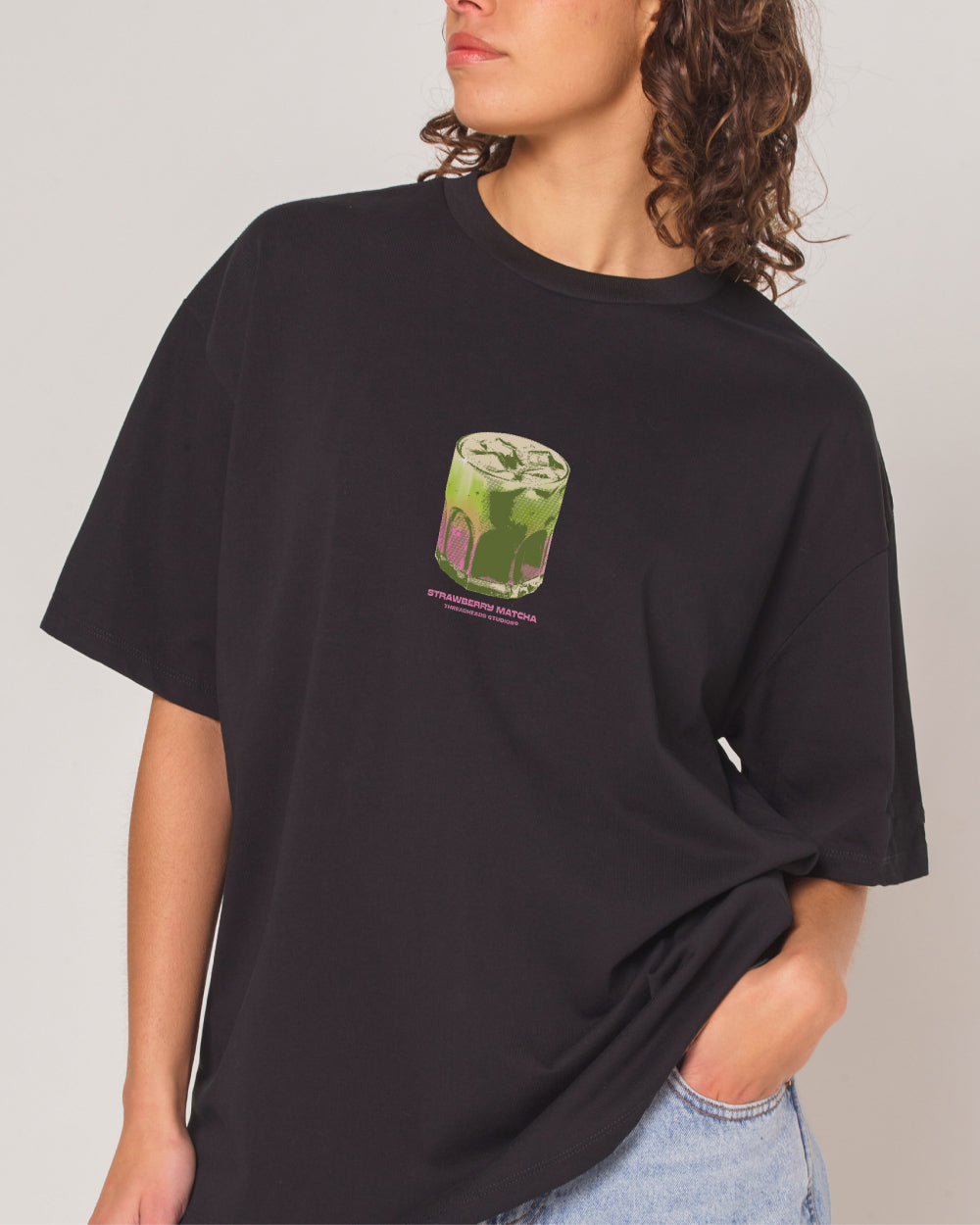 Strawberry Matcha Oversized Tee Threadheads Australia Online