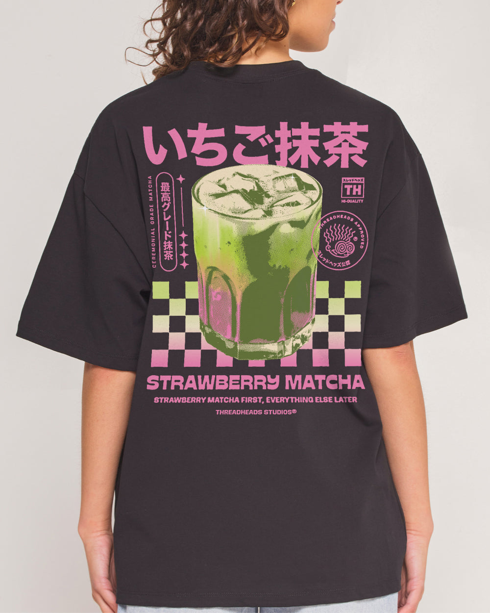 Strawberry Matcha Oversized Tee Threadheads Australia Online
