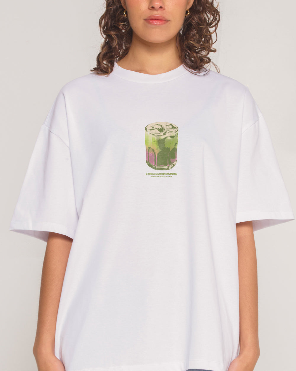 Strawberry Matcha Oversized Tee Threadheads Australia Online
