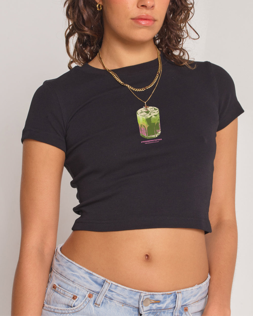 Strawberry Matcha Baby Tee Threadheads Australia Online