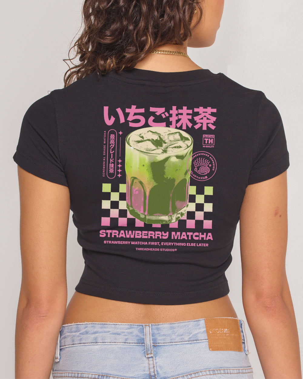 Strawberry Matcha Baby Tee Threadheads Australia Online