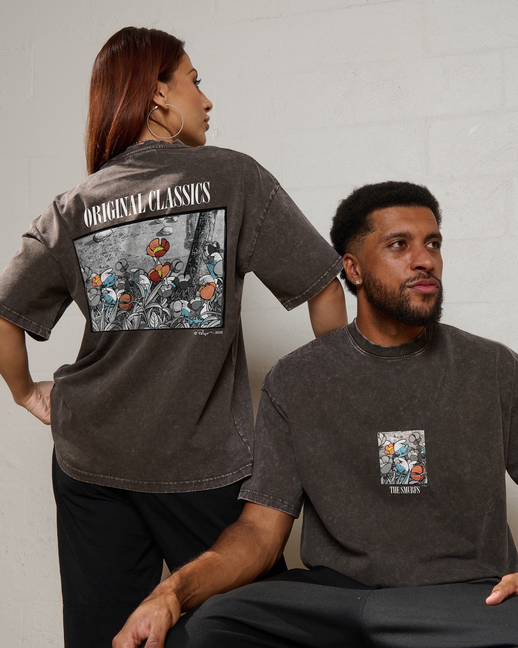 Smurfs Original Classic Wash Tee Offical Smurfs x Threadheads Online