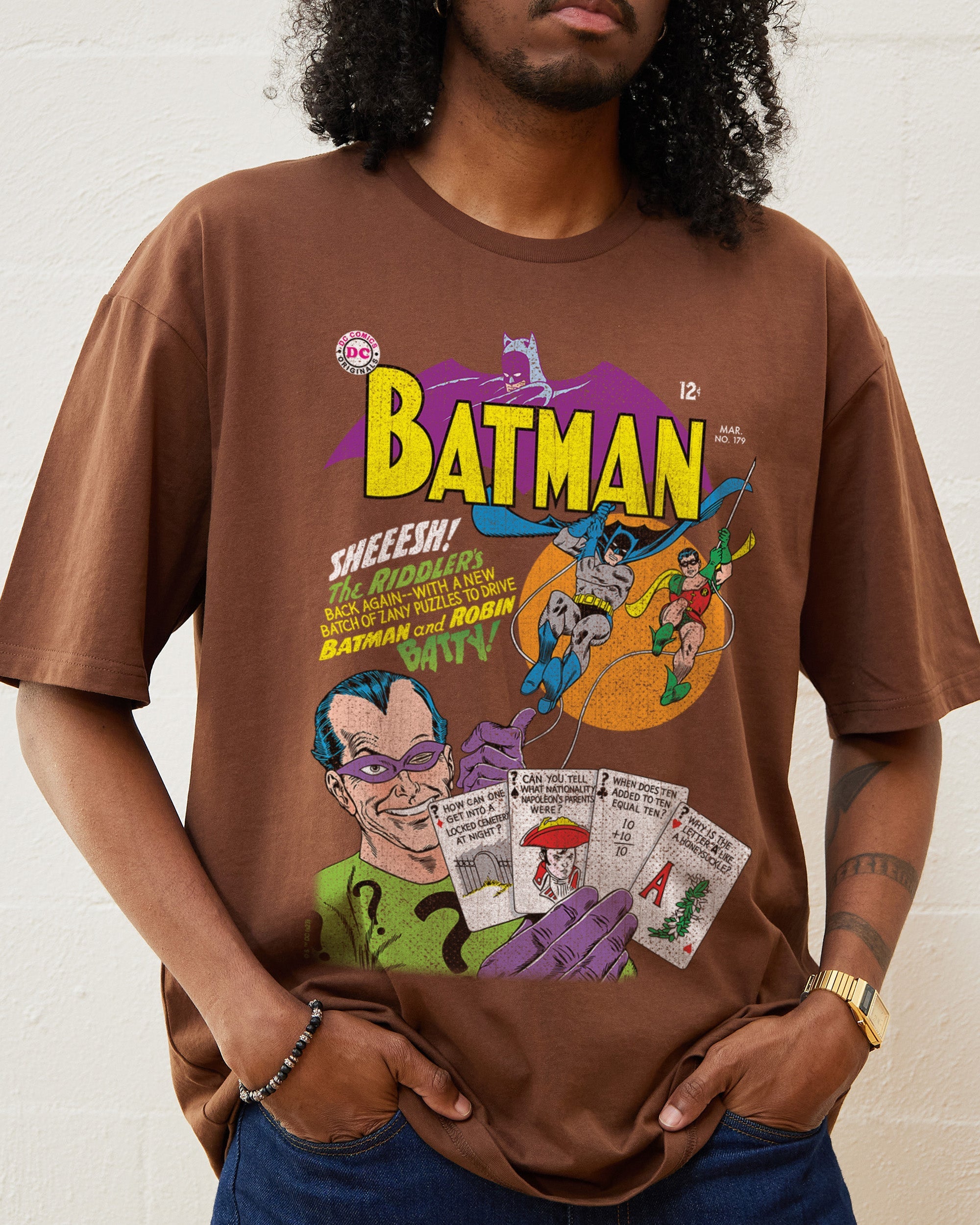 The Riddler's Back Again T-Shirt Australia Online Brown