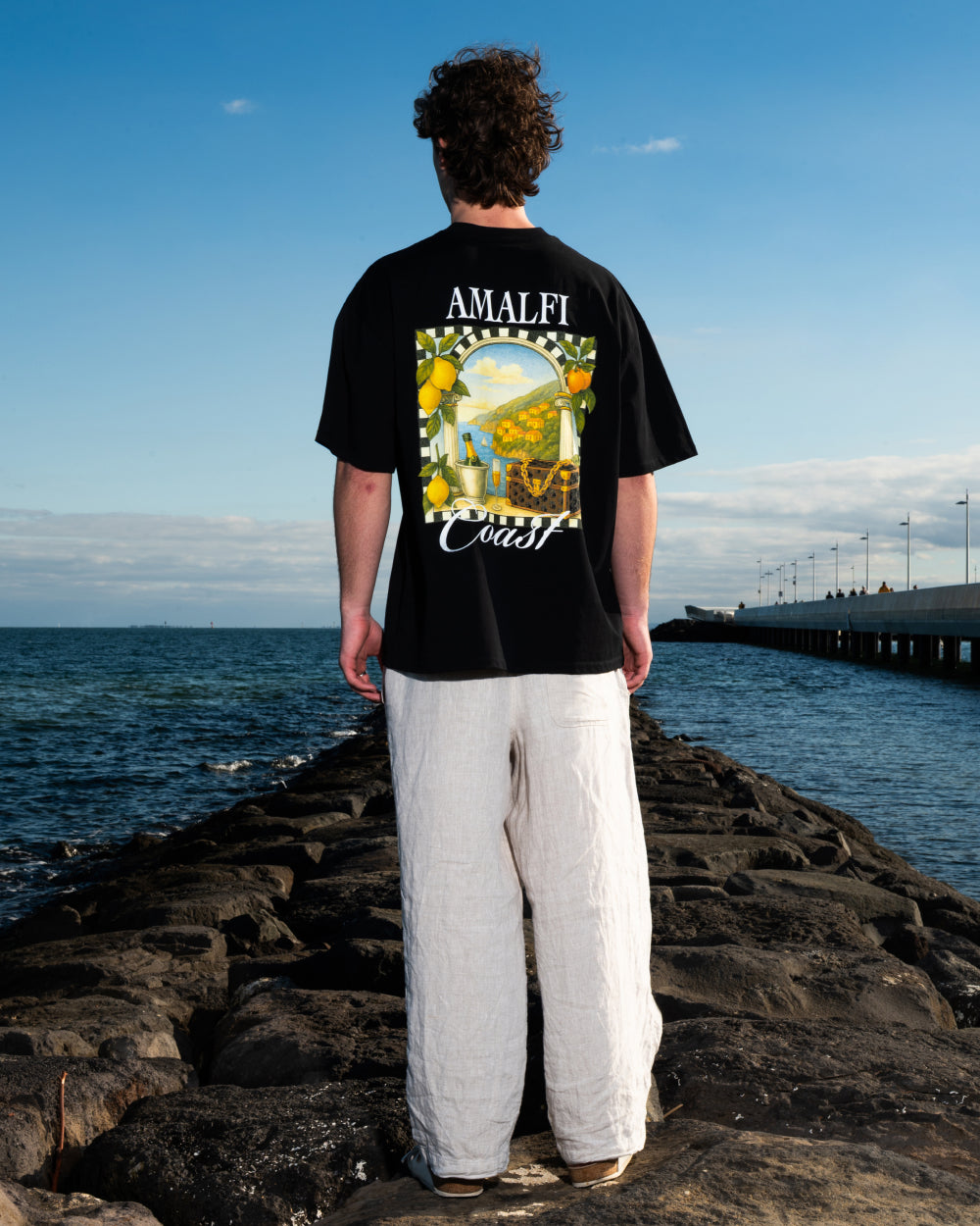 Amalfi Coast Oversized Tee Online Australia