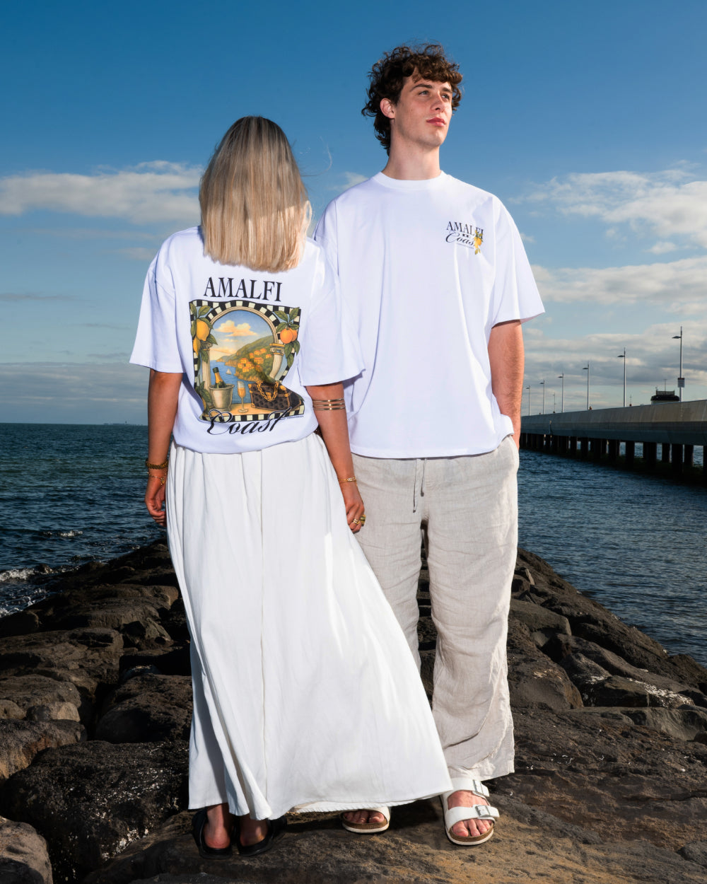 Amalfi Coast Oversized Tee Online Australia