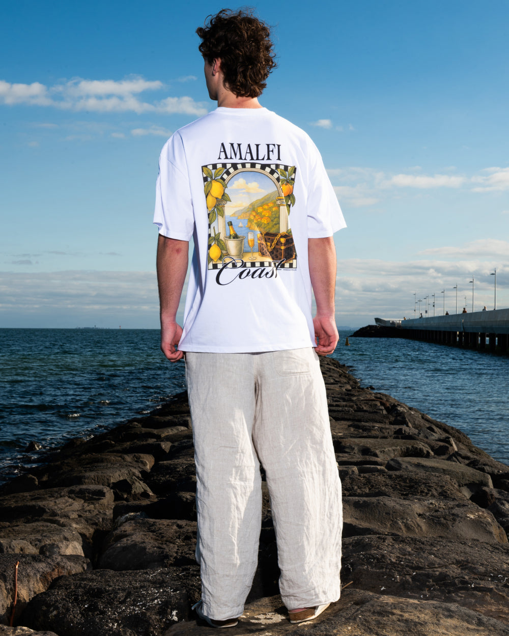 Amalfi Coast Oversized Tee Online Australia