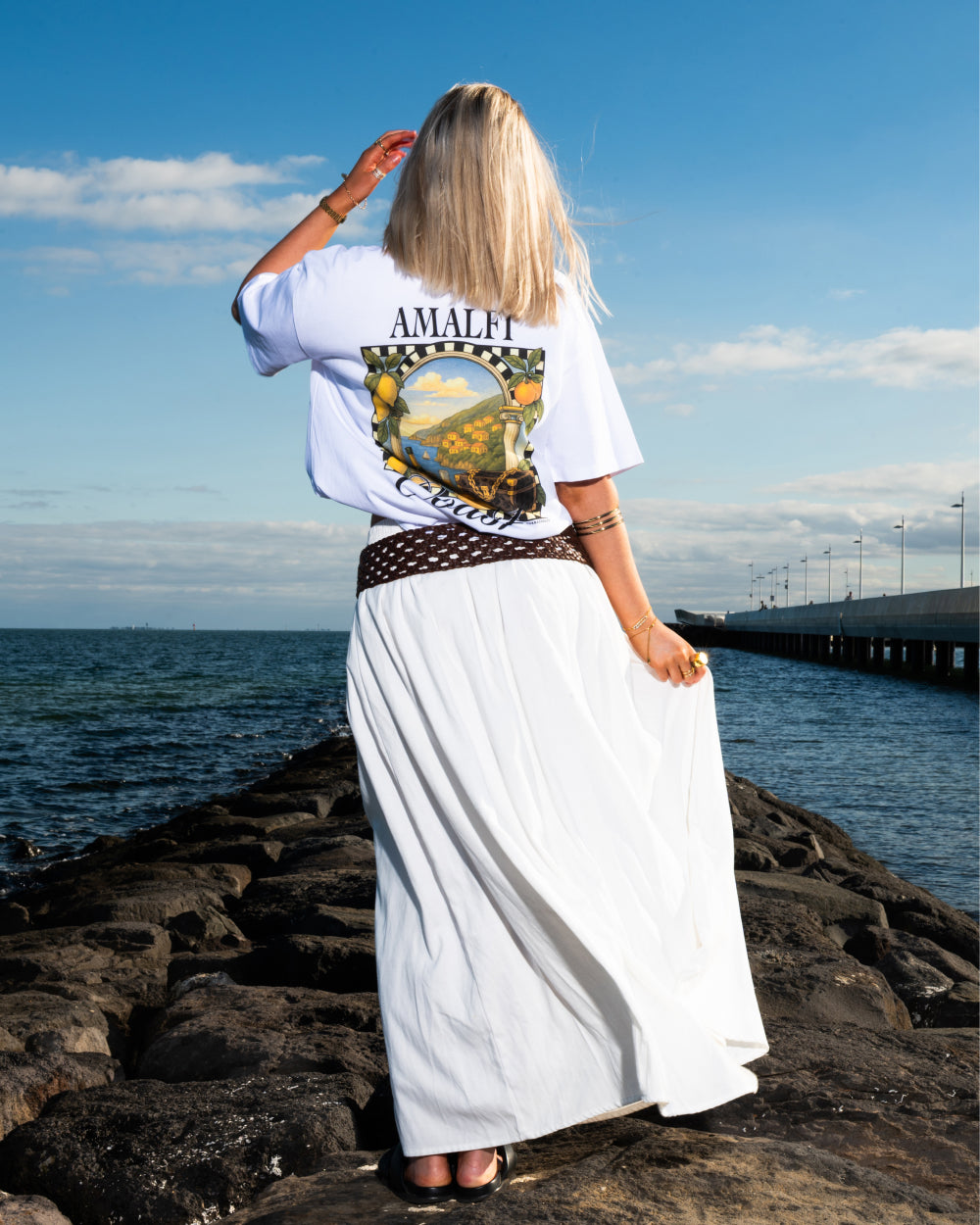 Amalfi Coast Oversized Tee Online Australia