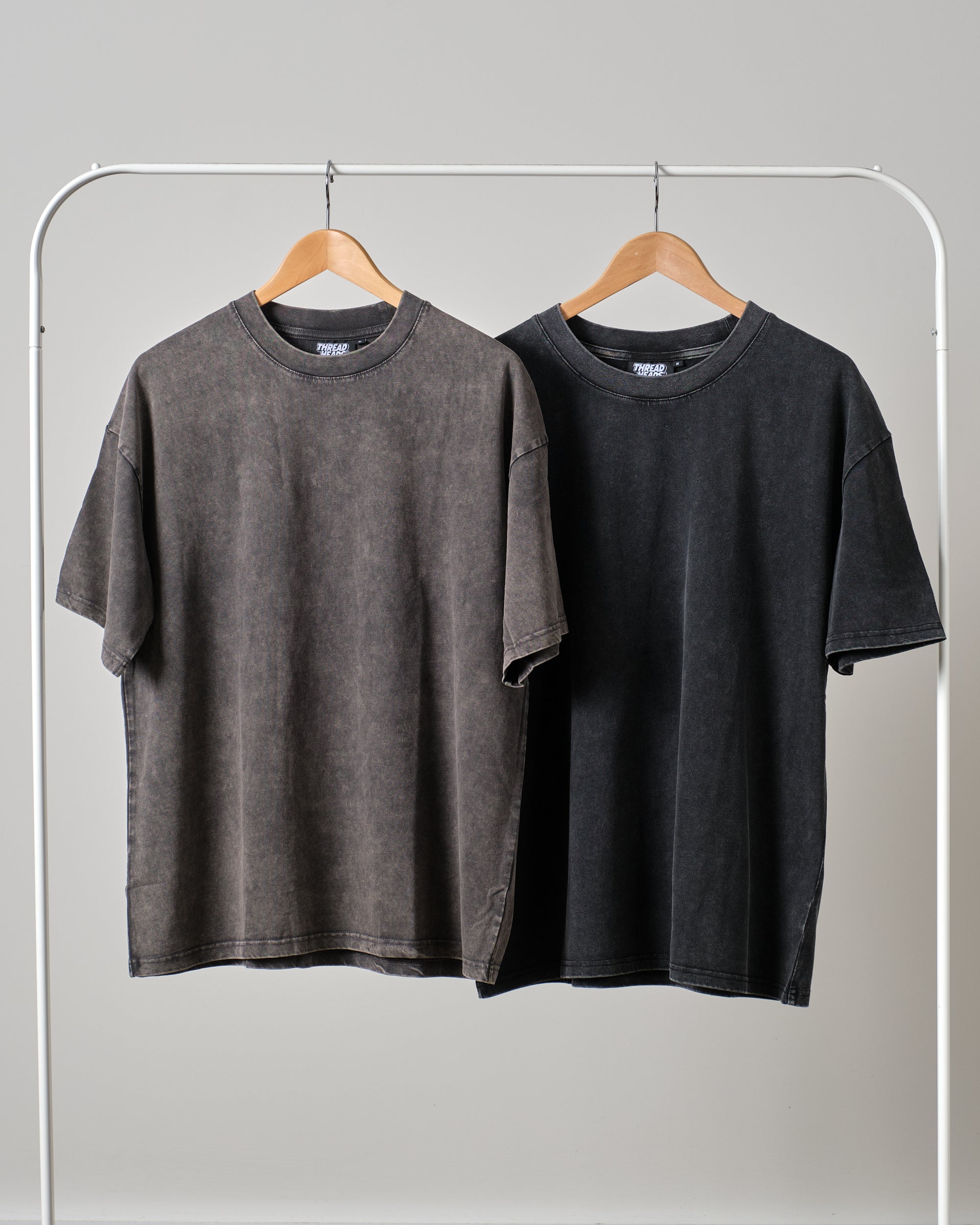 Wash Tee 2 Pack: Black Stone, Grey Stone | Threadheads