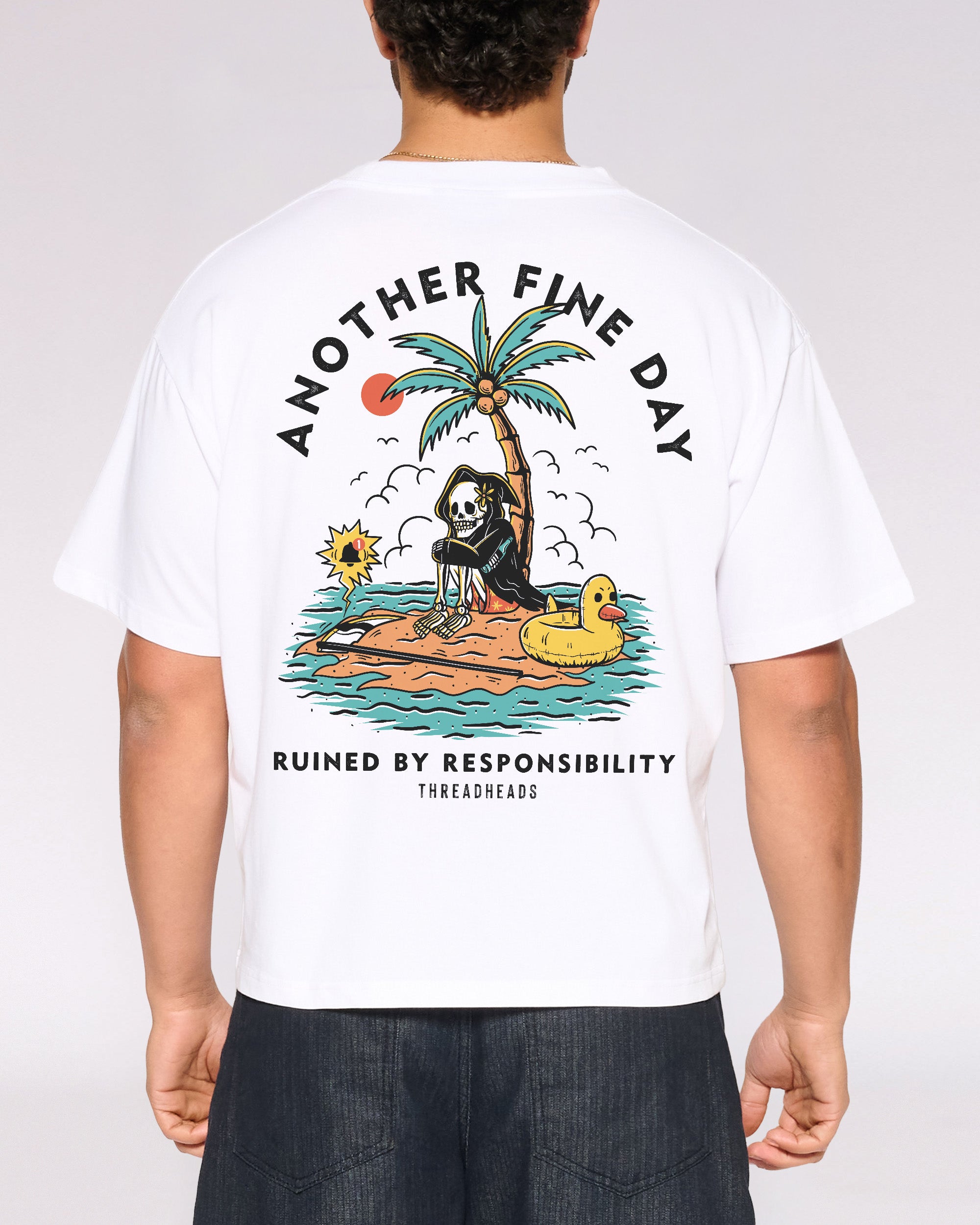Another Fine Day Oversized Crop Tee