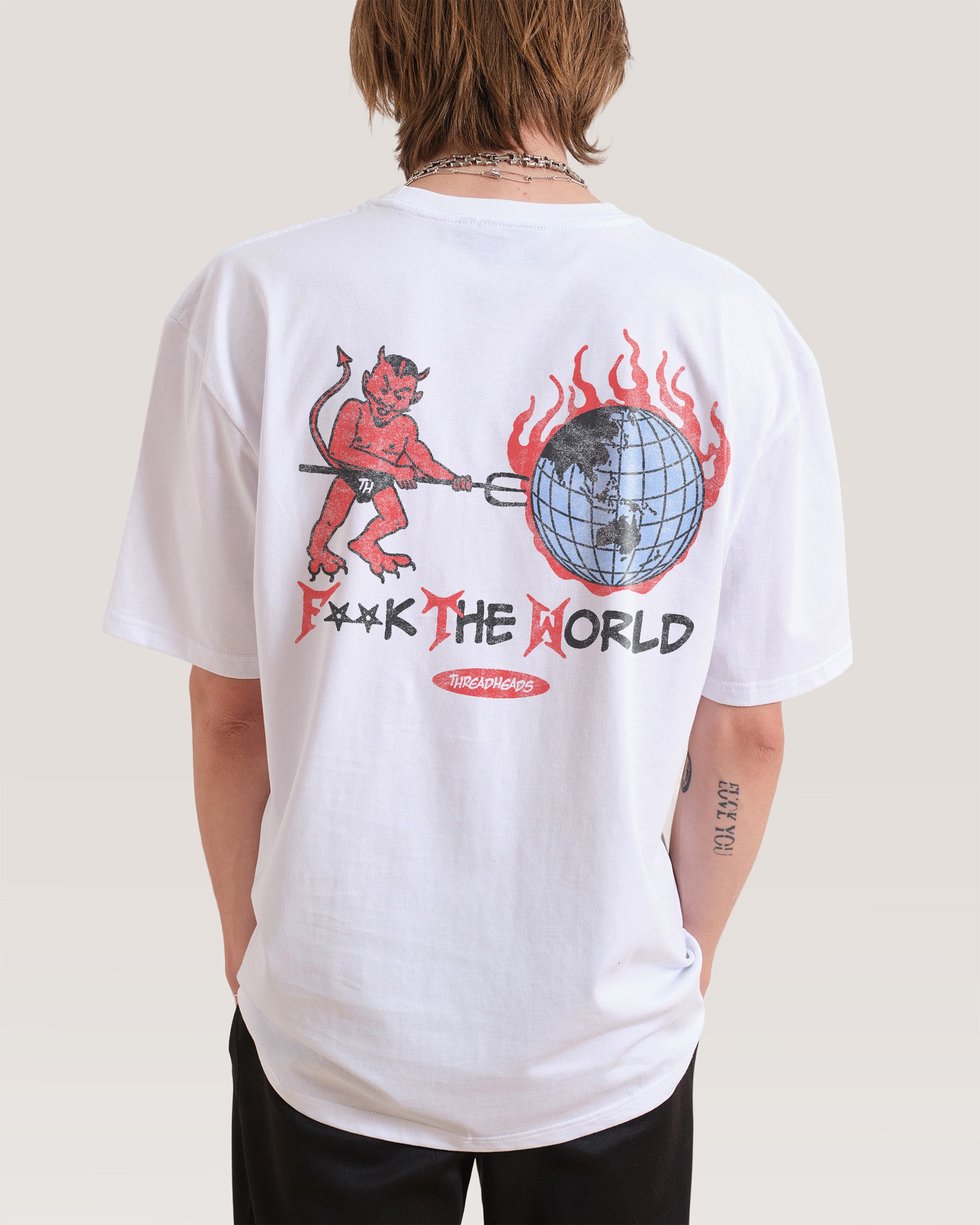 F**k The World T-Shirt Threadheads Australia Online
